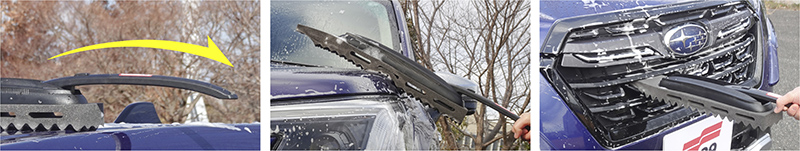 使いやすさを追求したハンドル＆スポンジを開発