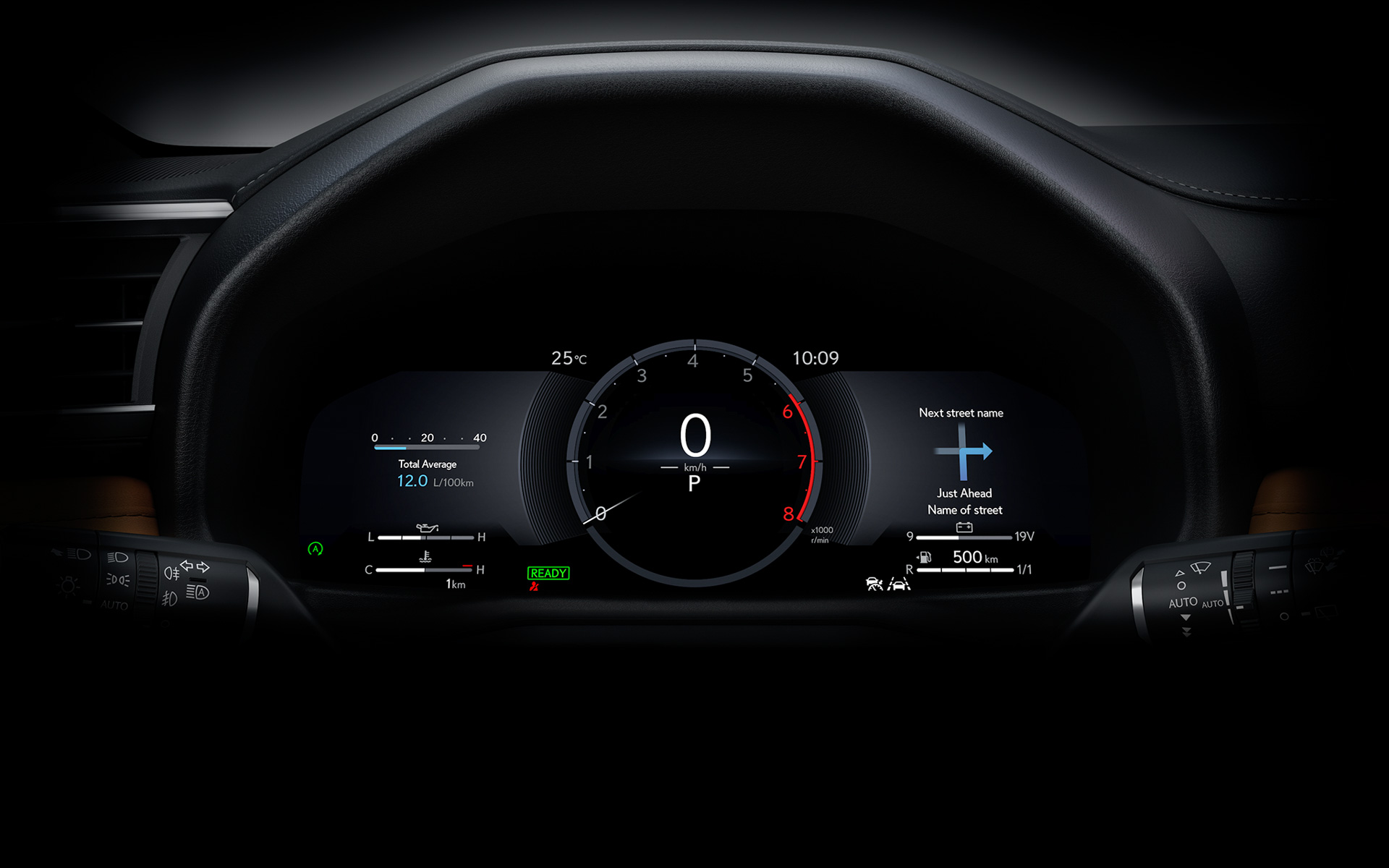 12.3インチ大型フル液晶メーター