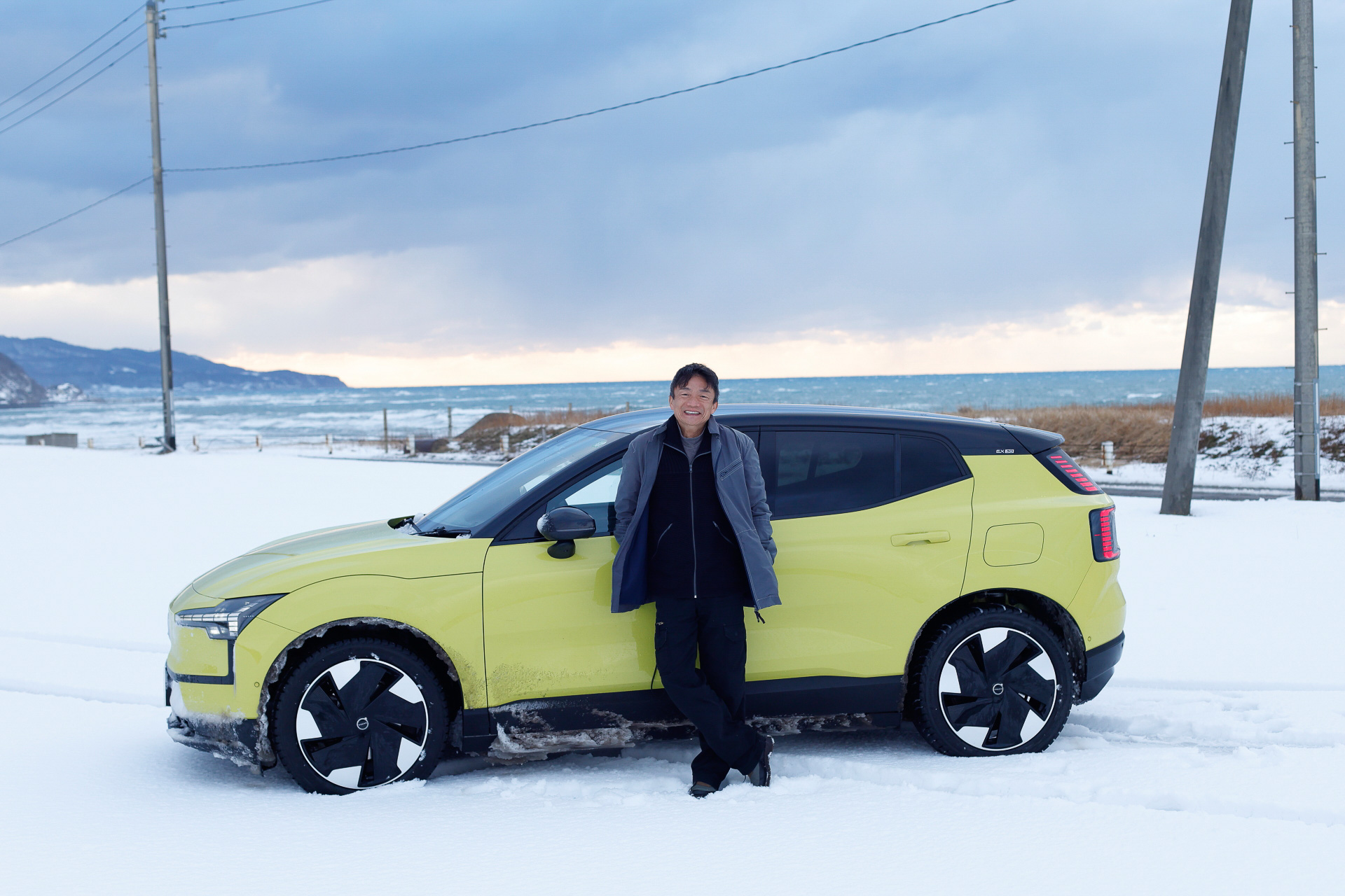 撮影日は強風でまさに“冬の日本海”な景色