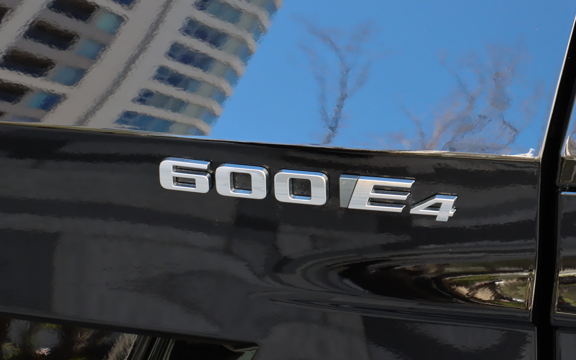 600Nm以上の最大トルクを持ち、電動4WDシステムであることを示す「トルクバッジ」をリアハッチ右側に配置