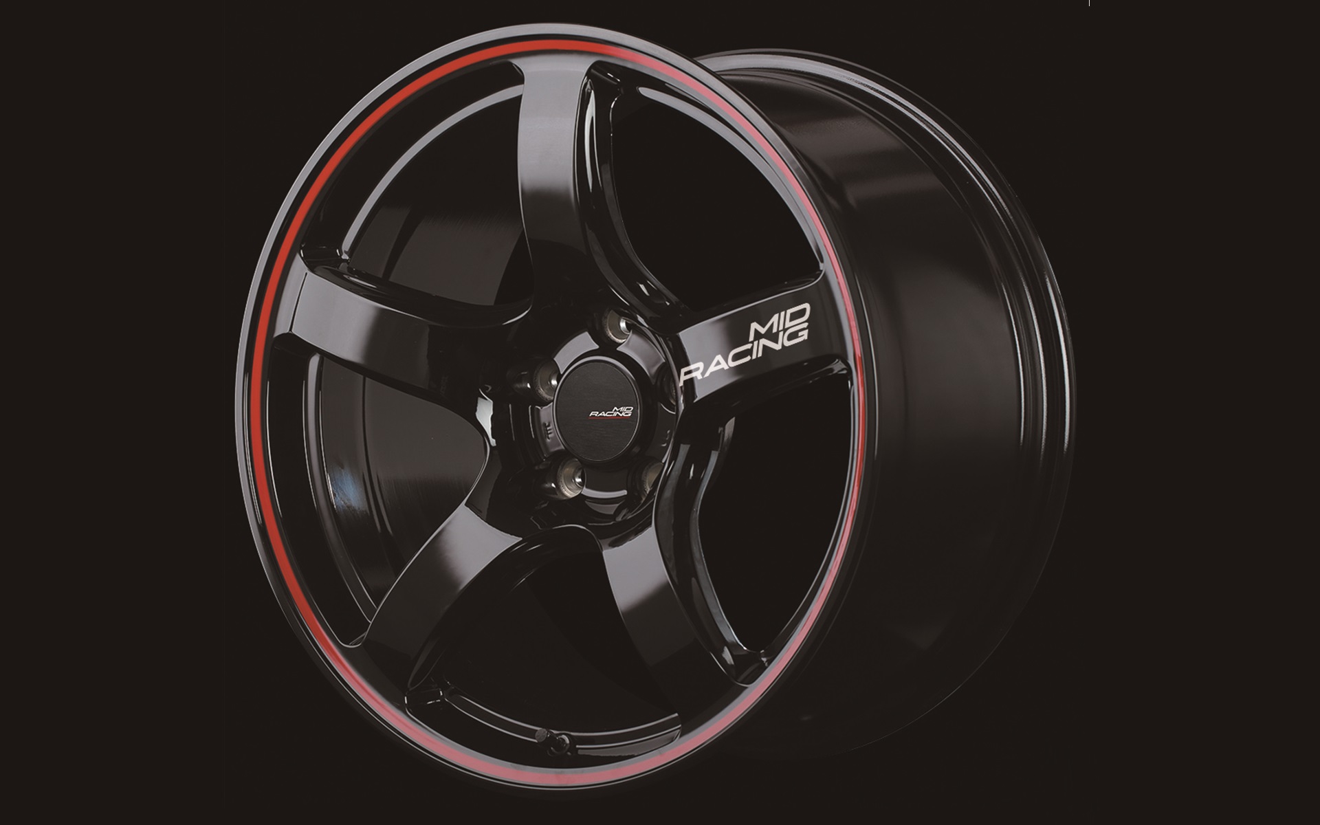 「R50」ブラック/リムレッドライン