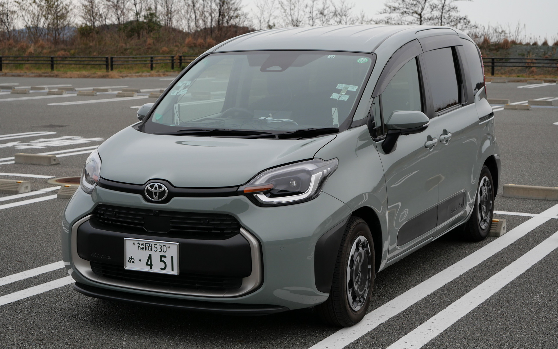 実証実験に利用される、トヨタのシエンタ