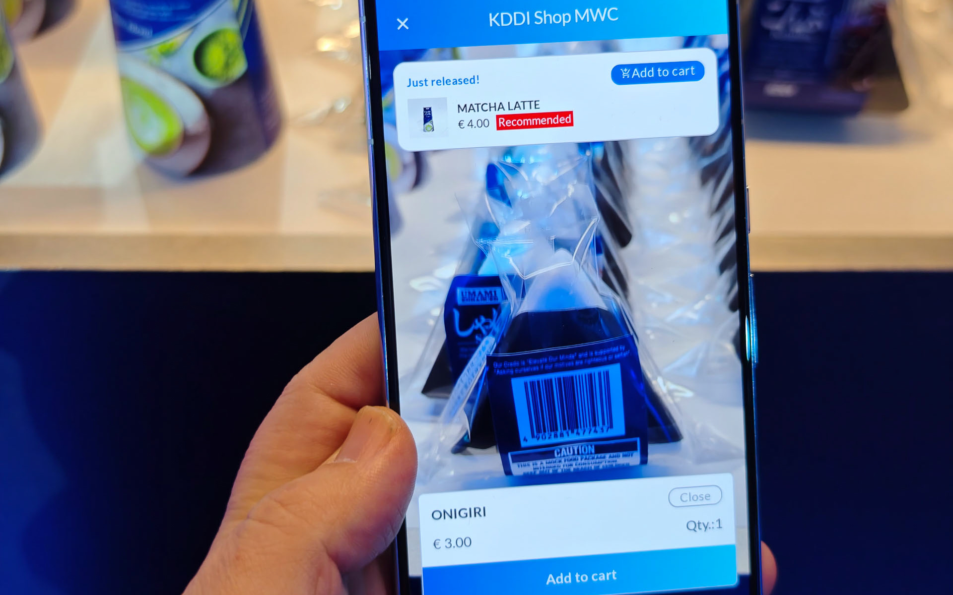 QRコードをスマートフォンでかざすと決済できる