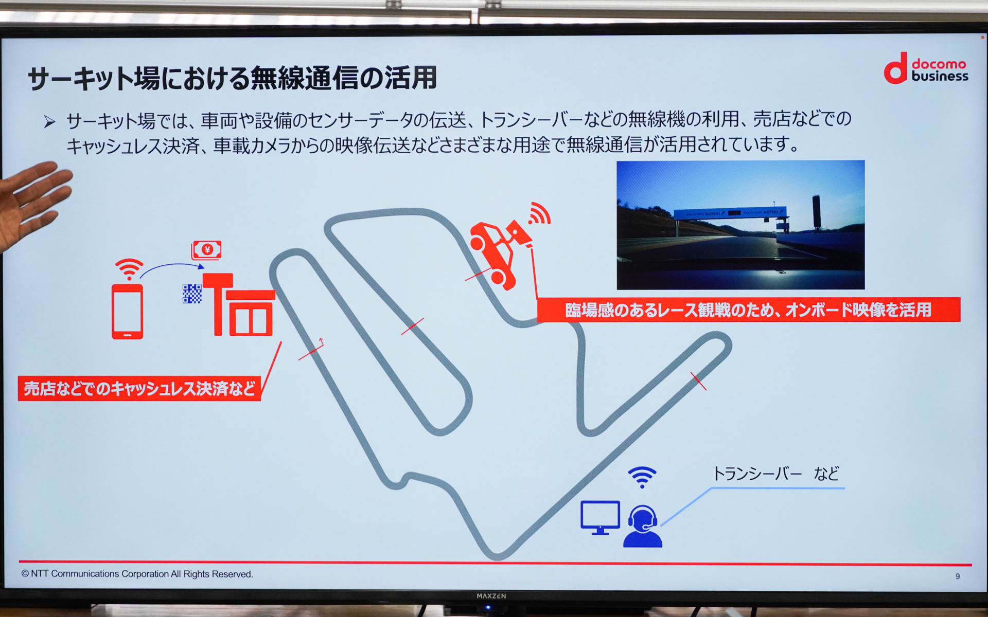 サーキットにおける無線通信の活用