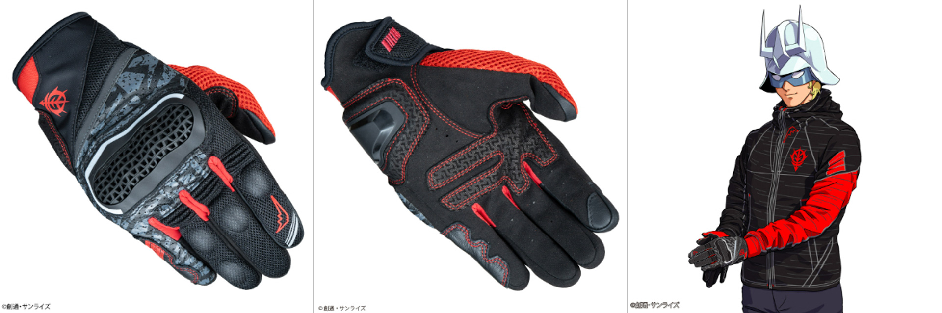 STRICT-G KUSHITANI『機動戦士ガンダム』『機動戦士ガンダムUC』インベンティブメッシュグローブ（『機動戦士ガンダム』シャアモデル：ブラック）