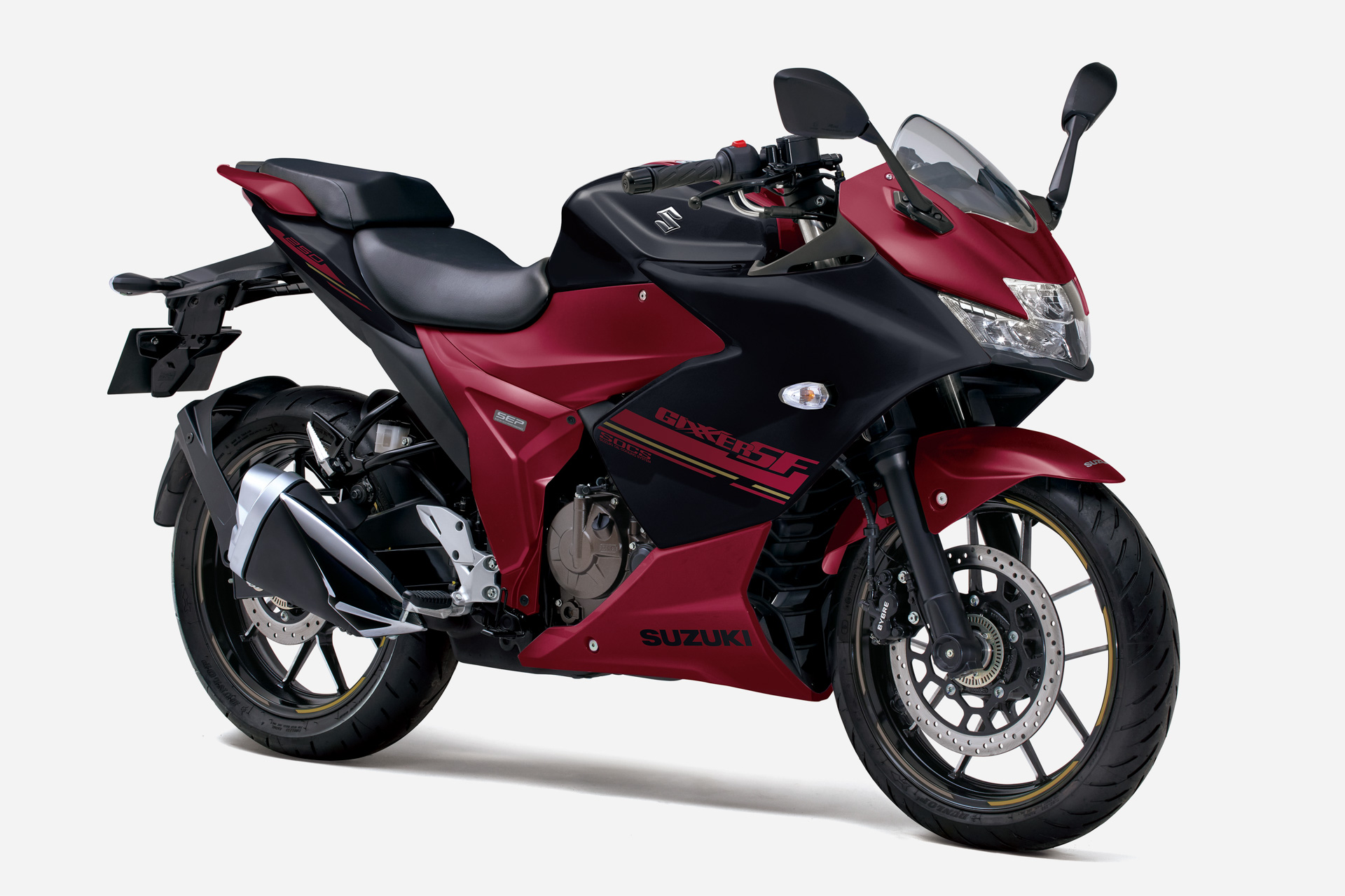 マット赤/マット黒：「マットボルドーレッドメタリック/マットブラックメタリックNo.2」（CUU）