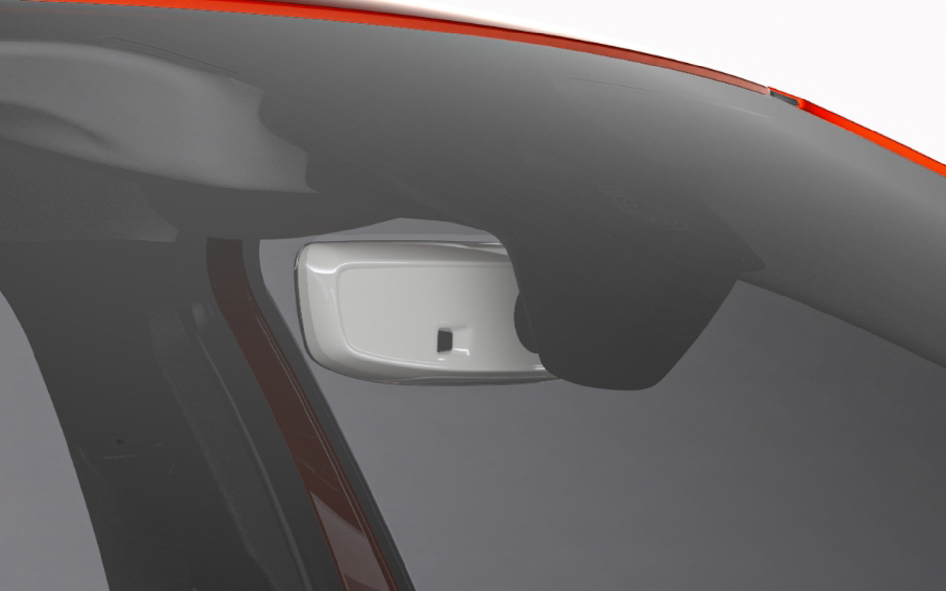 ルームミラーカバー ホワイト