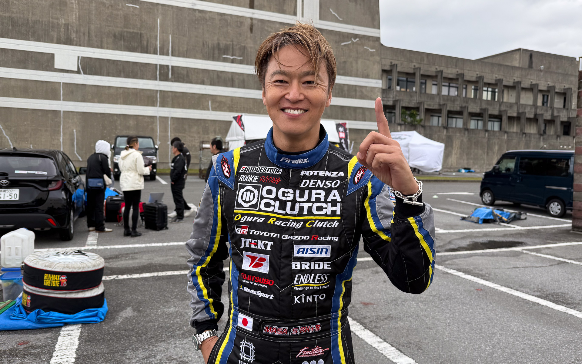 天候は雨、路面はウェット傾向。GR86で優勝した佐々木雅弘選手