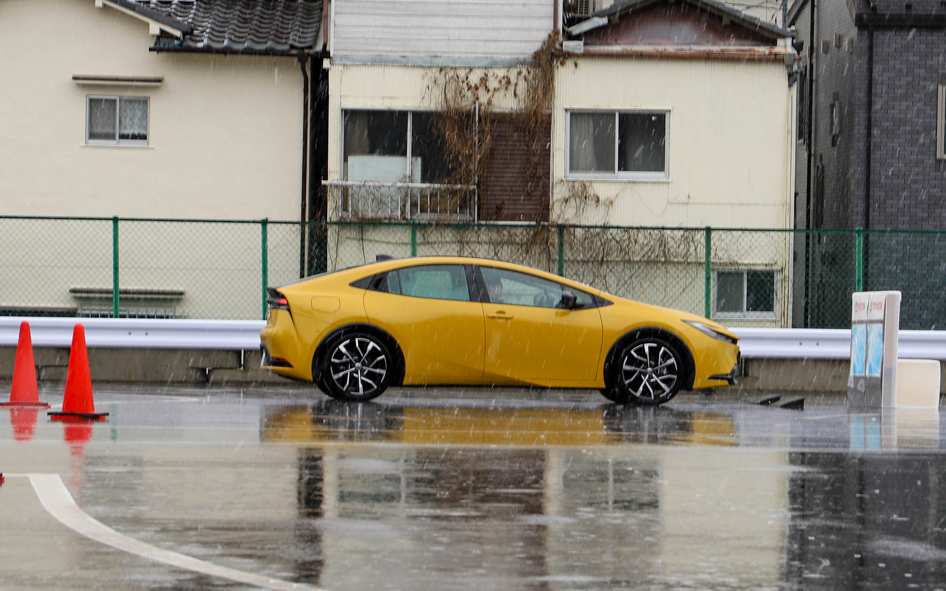 安全技術を体験できる簡易試乗会も同時に行なわれた