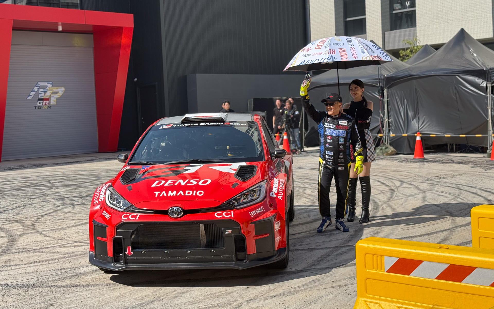 GRヤリス ラリー2でデモランを行なった豊田章男会長