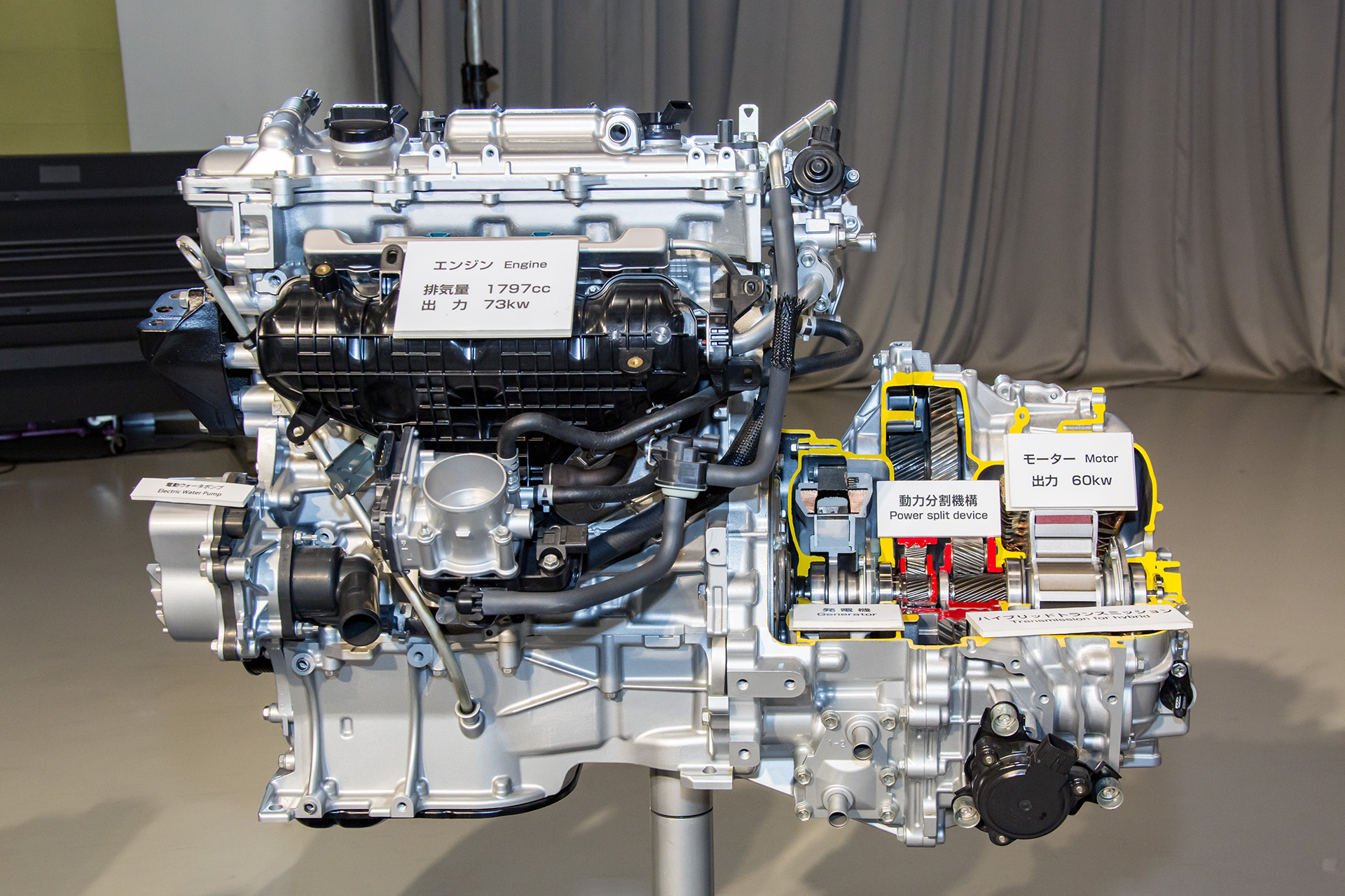 3代目プリウスのパワートレーン。リダクションギヤが導入されたTHS II