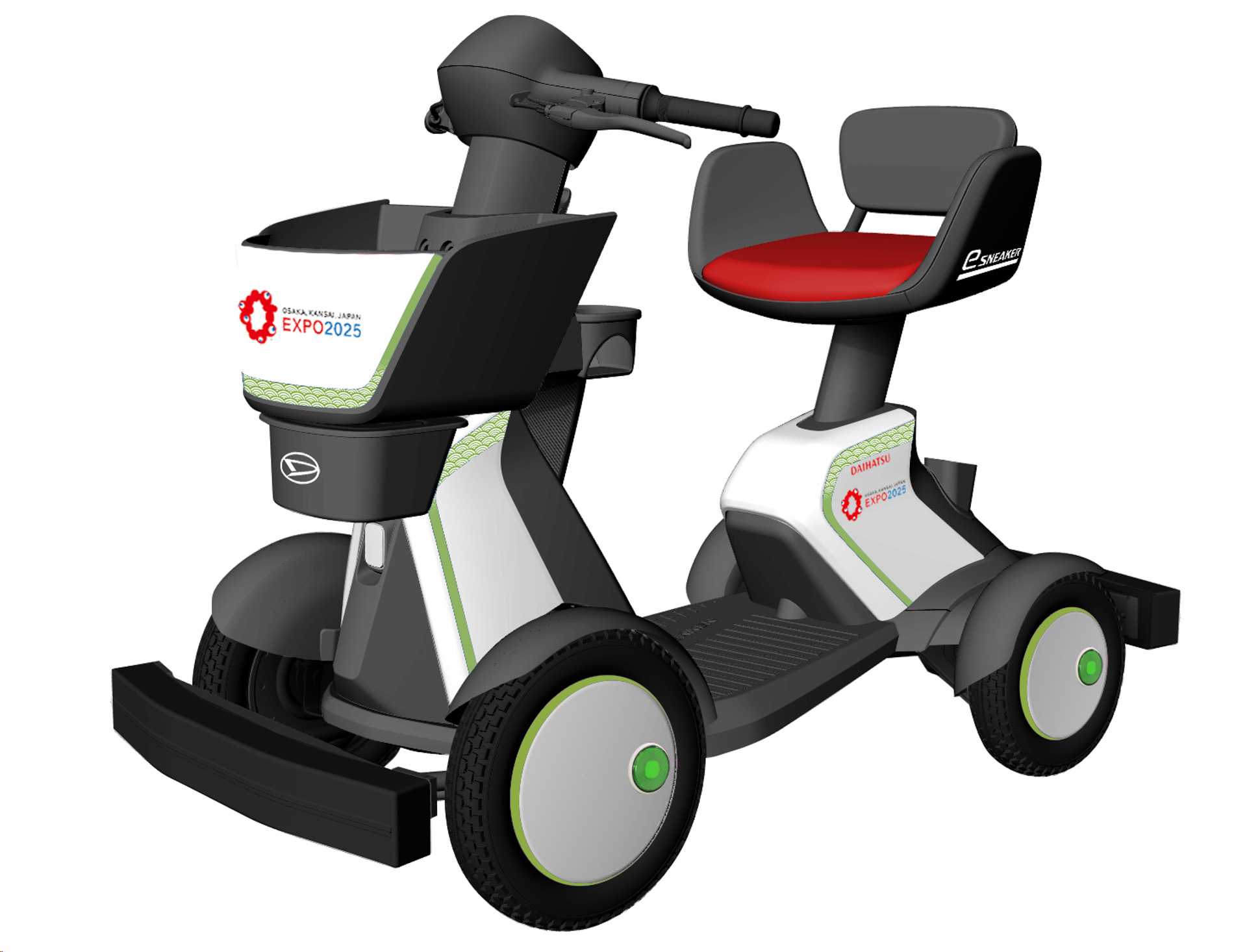 「抹茶色＋青海波（せいがいは）」