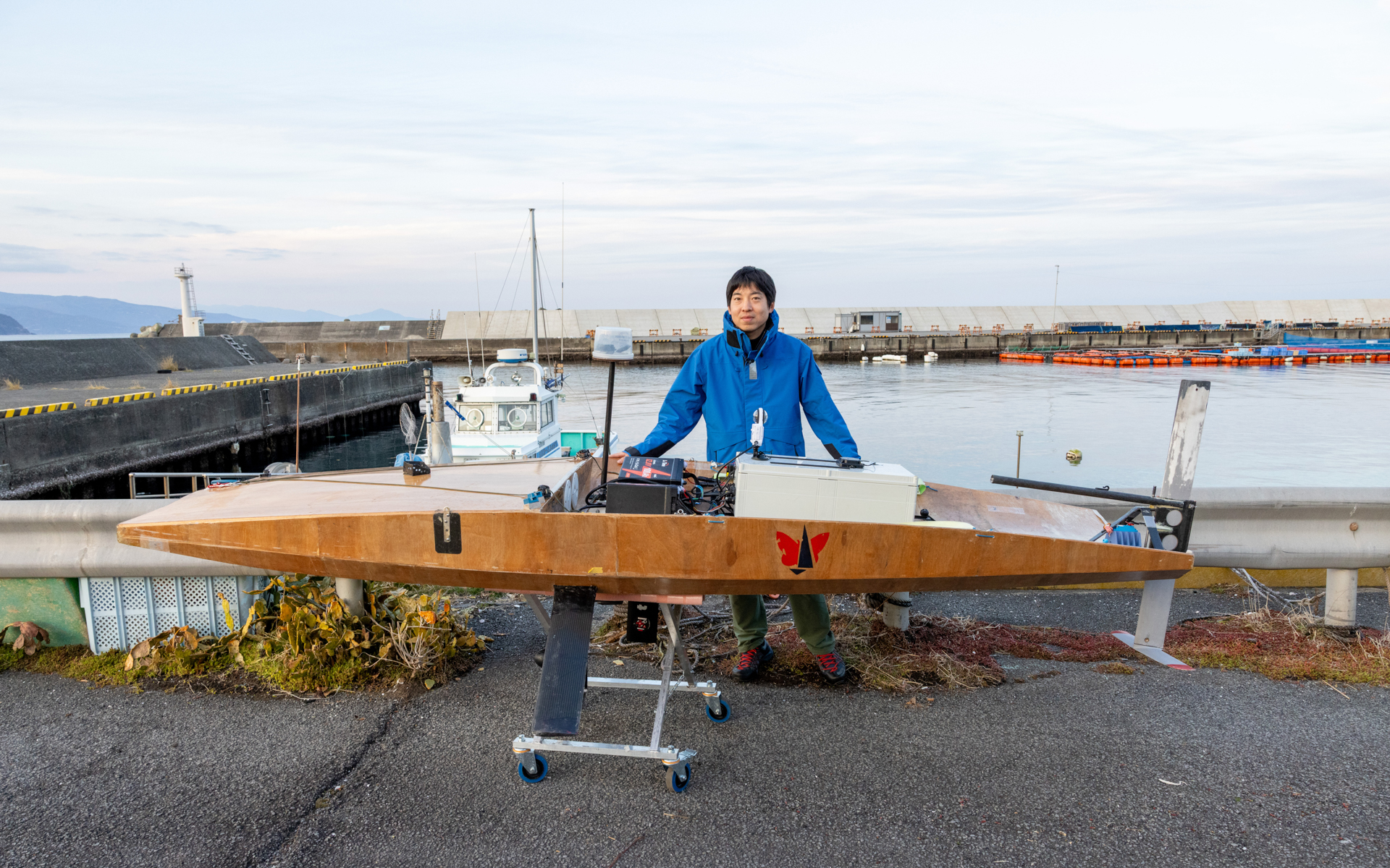 UMIAILE ASVの開発と事業の提案をしたUMIAILE 代表取締役CEO 板井亮佑氏