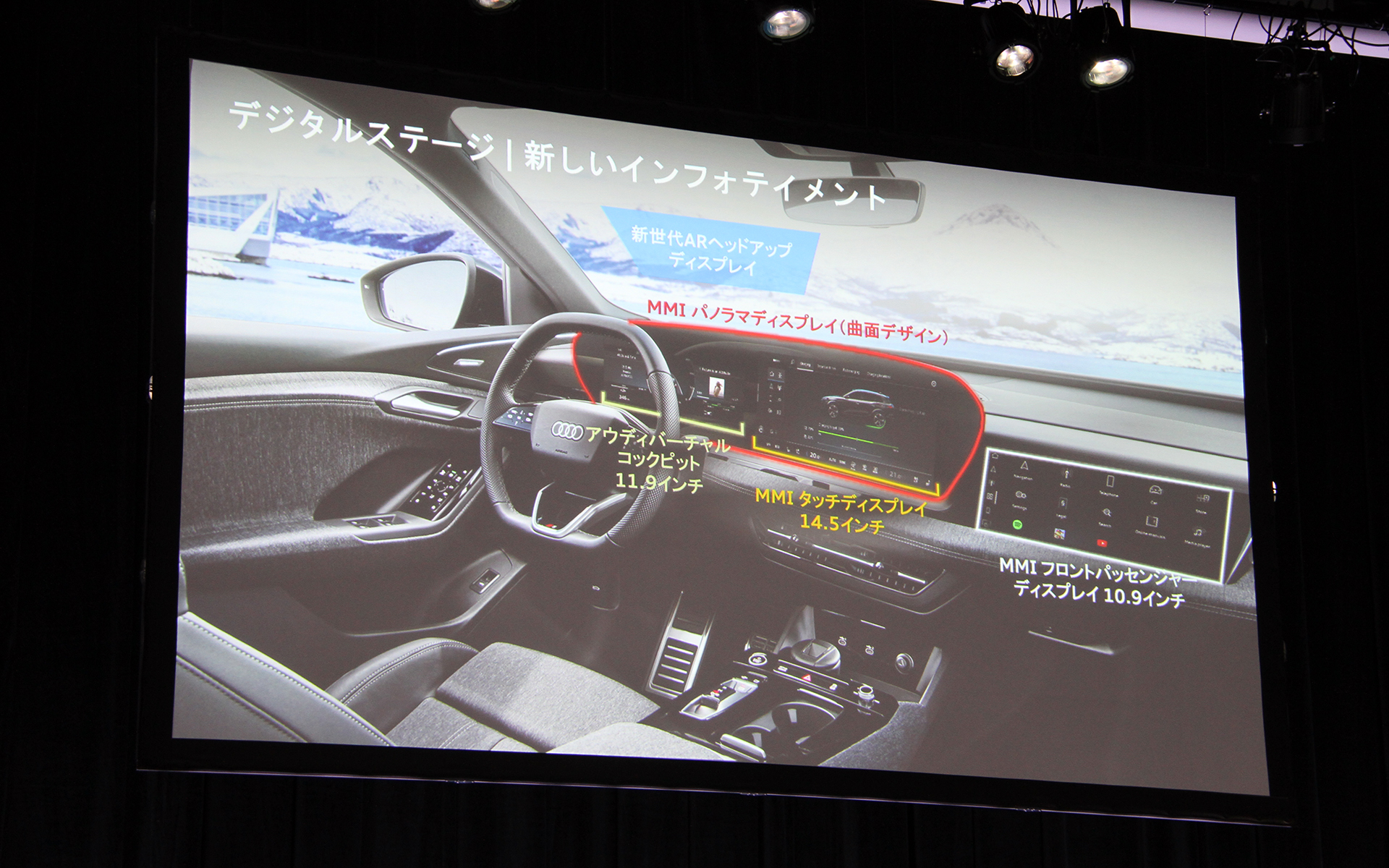 MMIパノラマディスプレイとMMIパッセンジャーディスプレイなどからなるデジタルインテリアを特徴とした