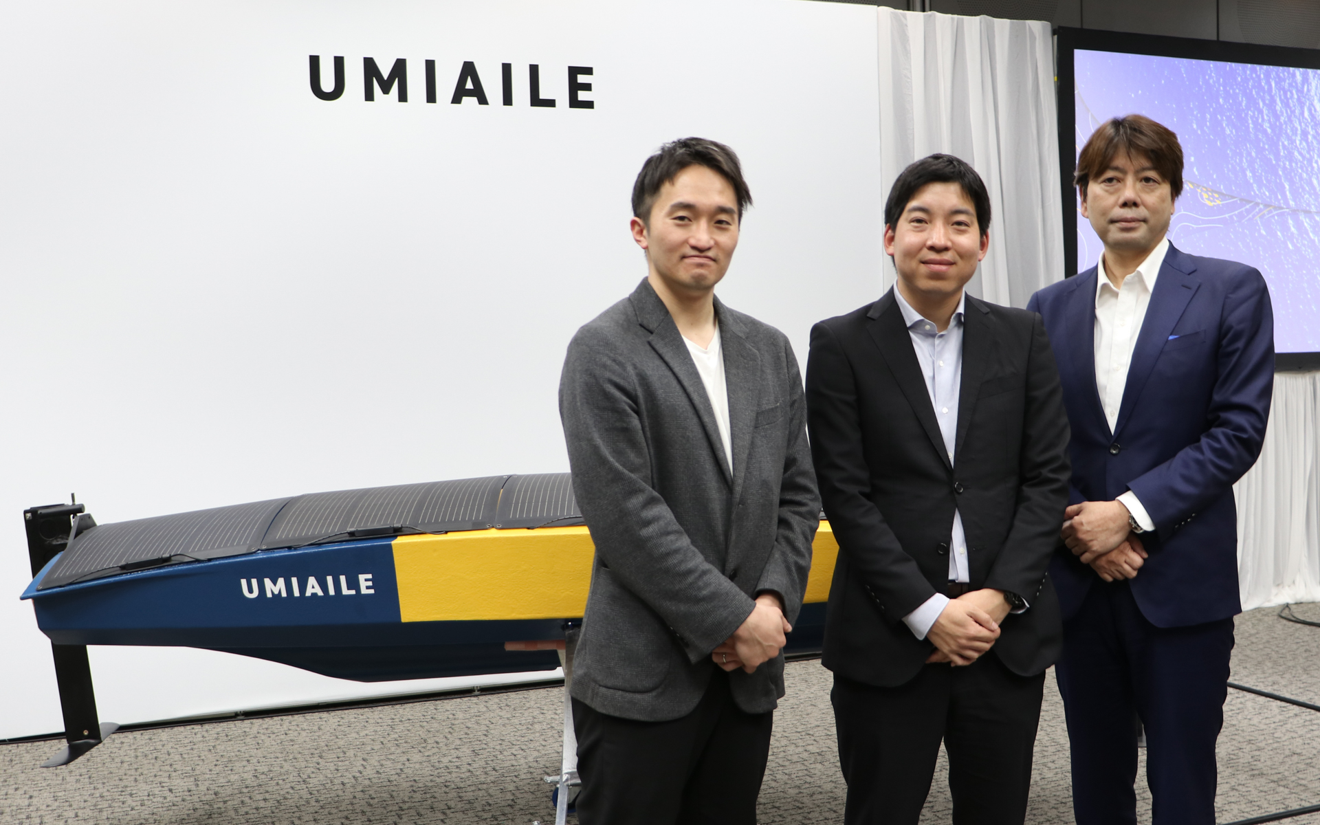左からインキュベイトファンド アソシエイト 岩崎遼登氏、株式会社UMIAILE 代表取締役 CEO 板井亮佑氏、本田技研工業株式会社 IGNITIONプログラム統括 中原大輔氏