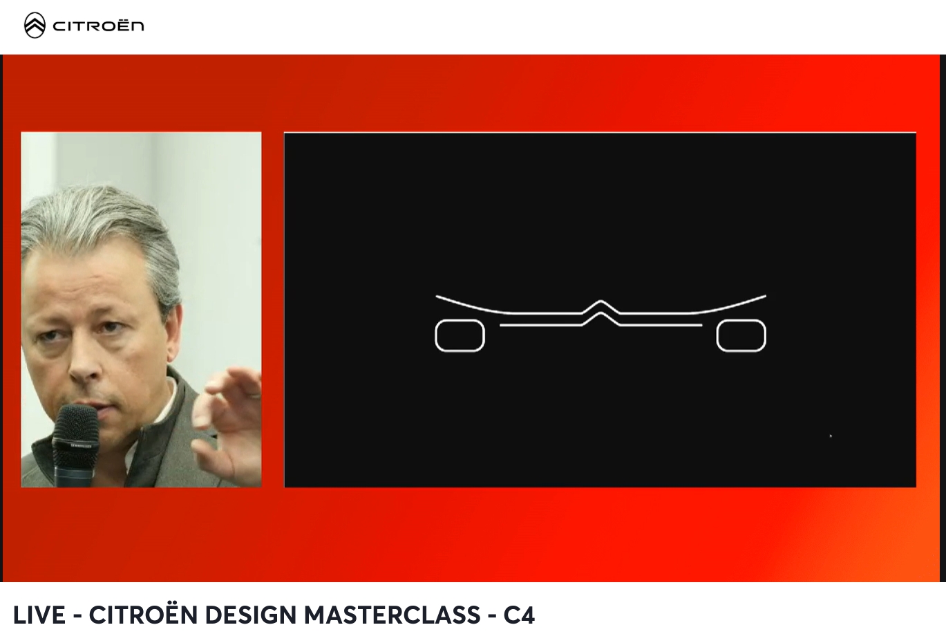 3代目C3のフロントマスクではマイナーチェンジでDRLを下げ、両サイドにもダブルシェブロンを連想させるトライアングル形状を設定