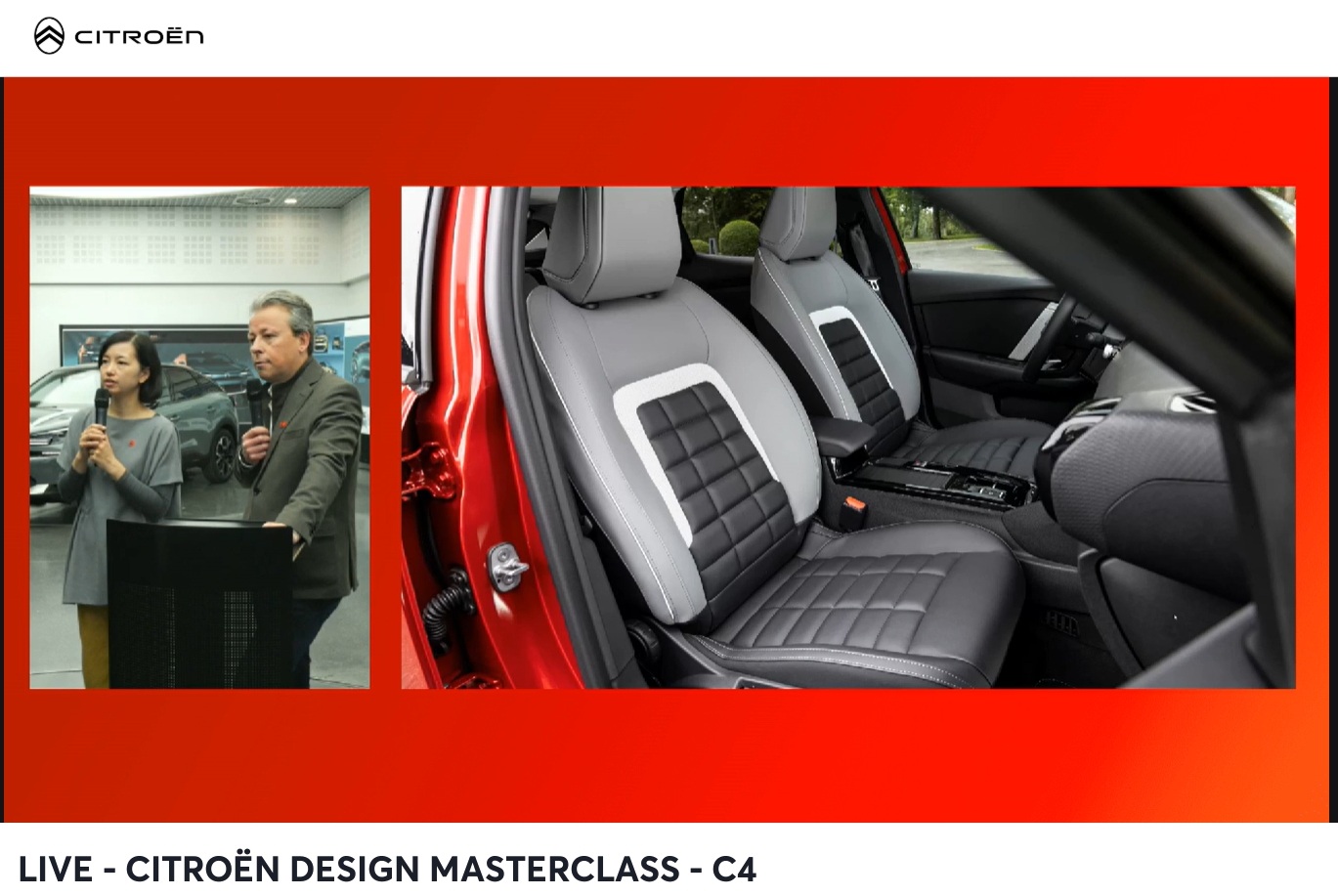 本国仕様のシートではコントラストを強調するためグレー、ホワイト、ブラックの3色を組み合わせるが、日本導入モデルは車内の明るさを重視して、ベージュ主体でレッドステッチを施す仕様となる