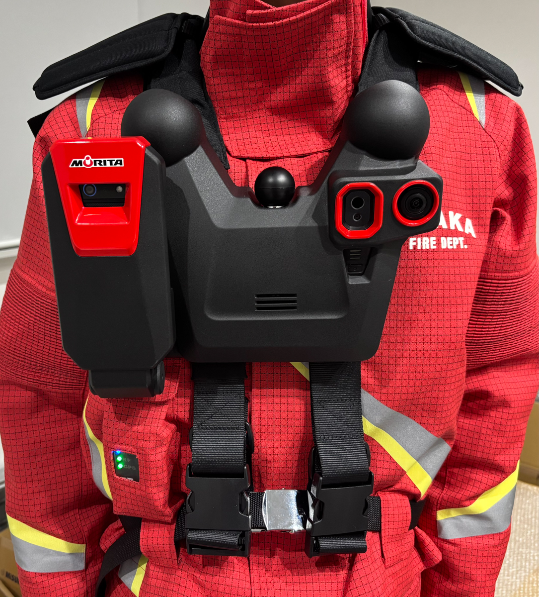 隊員のウェアラブル装置