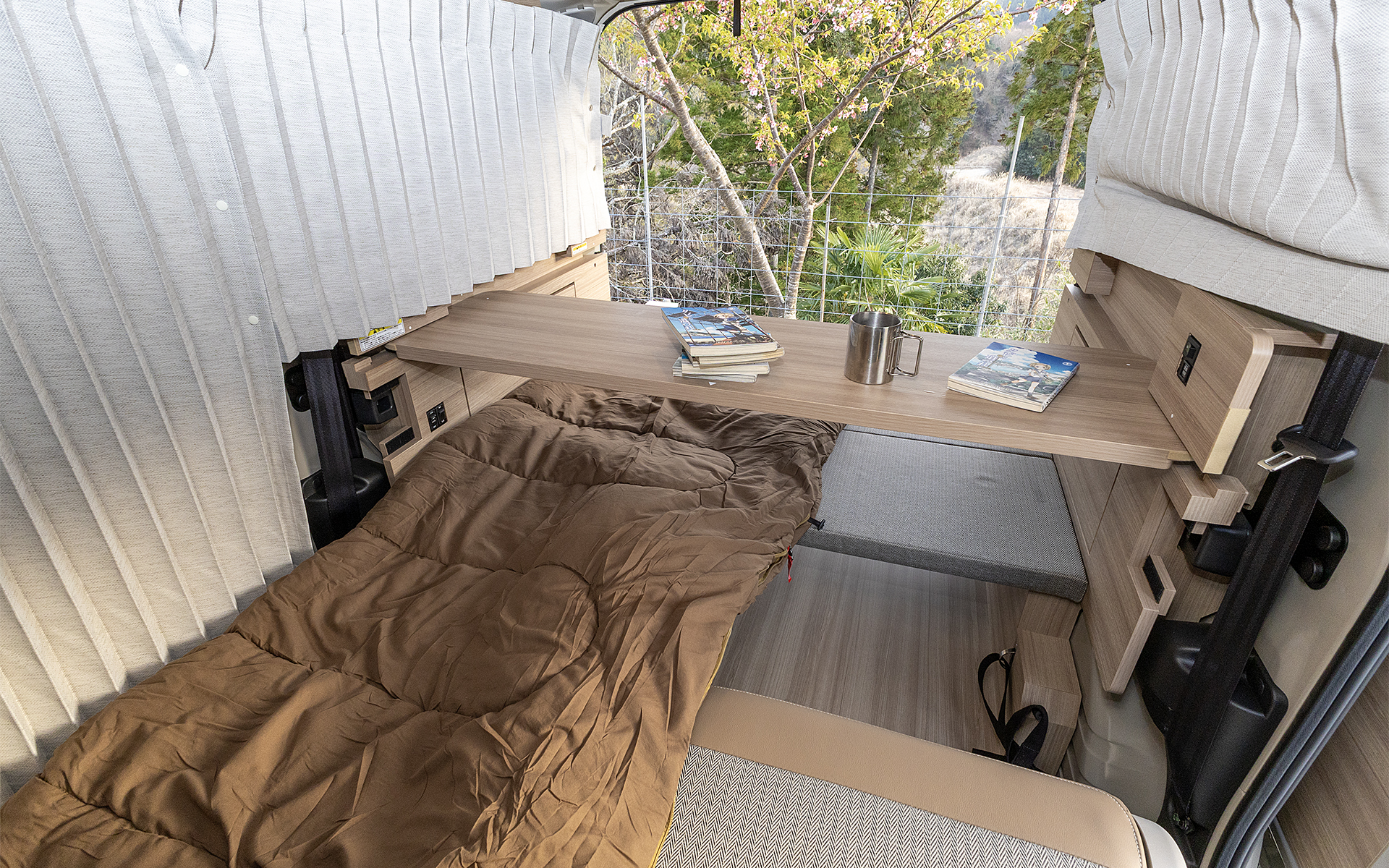 片側だけベッドモードとしてみたがこれがかなり居心地いい