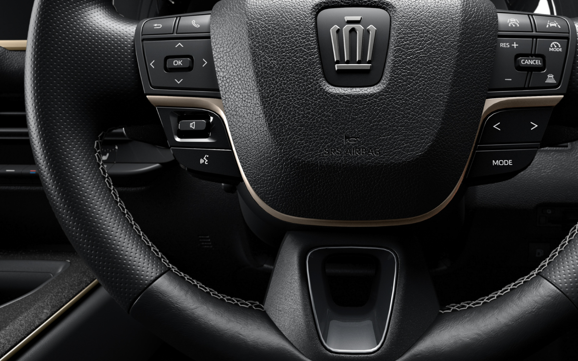 CROSSOVER RS“THE 70th”専用本革巻き3本スポークステアリングホイール