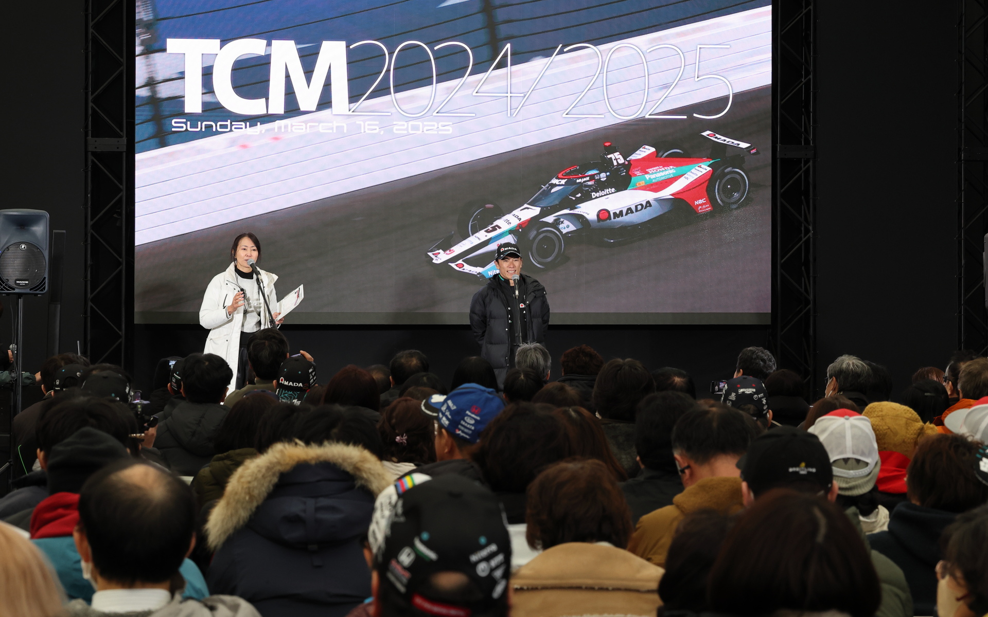 第二部は琢磨選手のトークショー