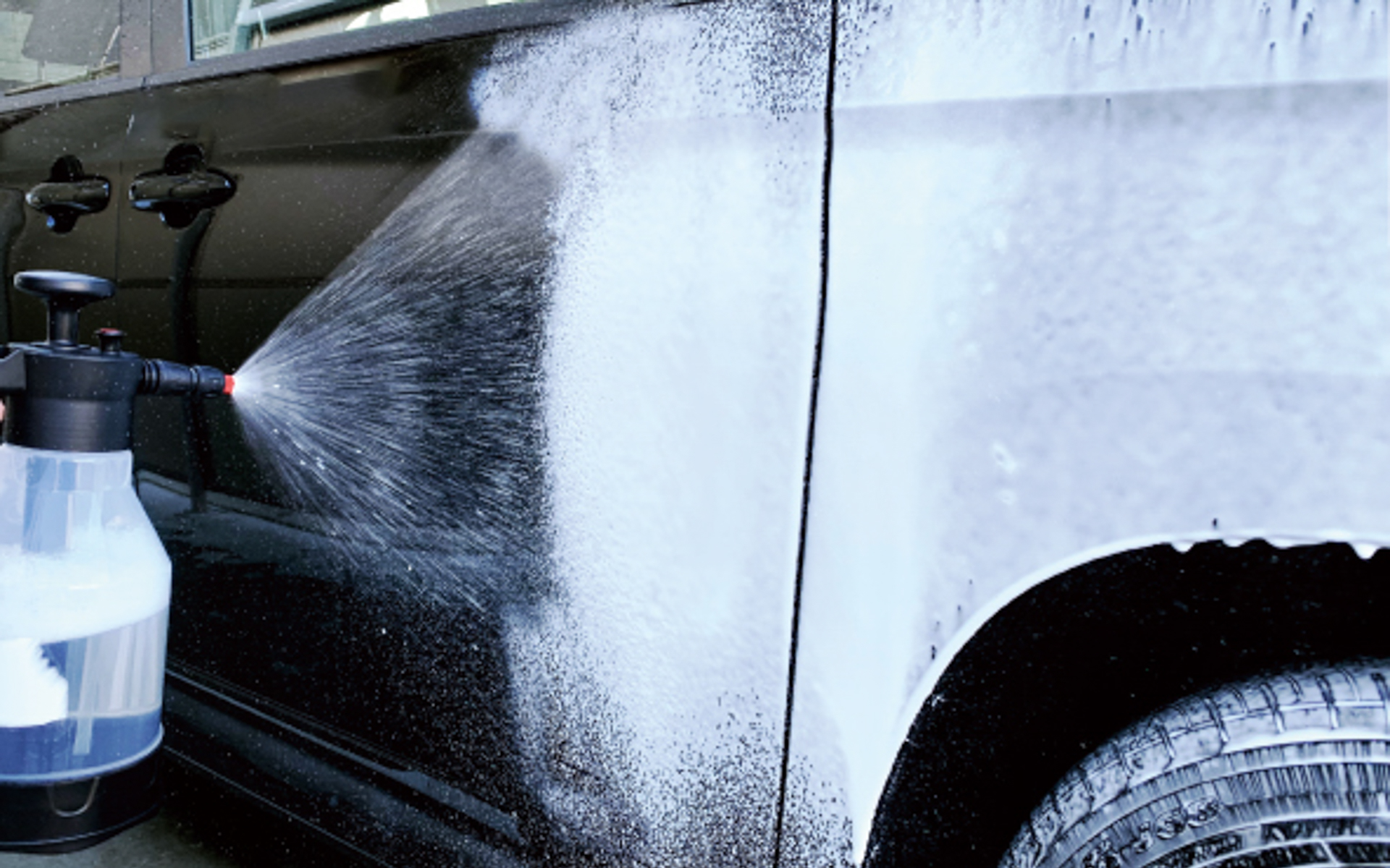 手軽に広範囲へ噴霧できる