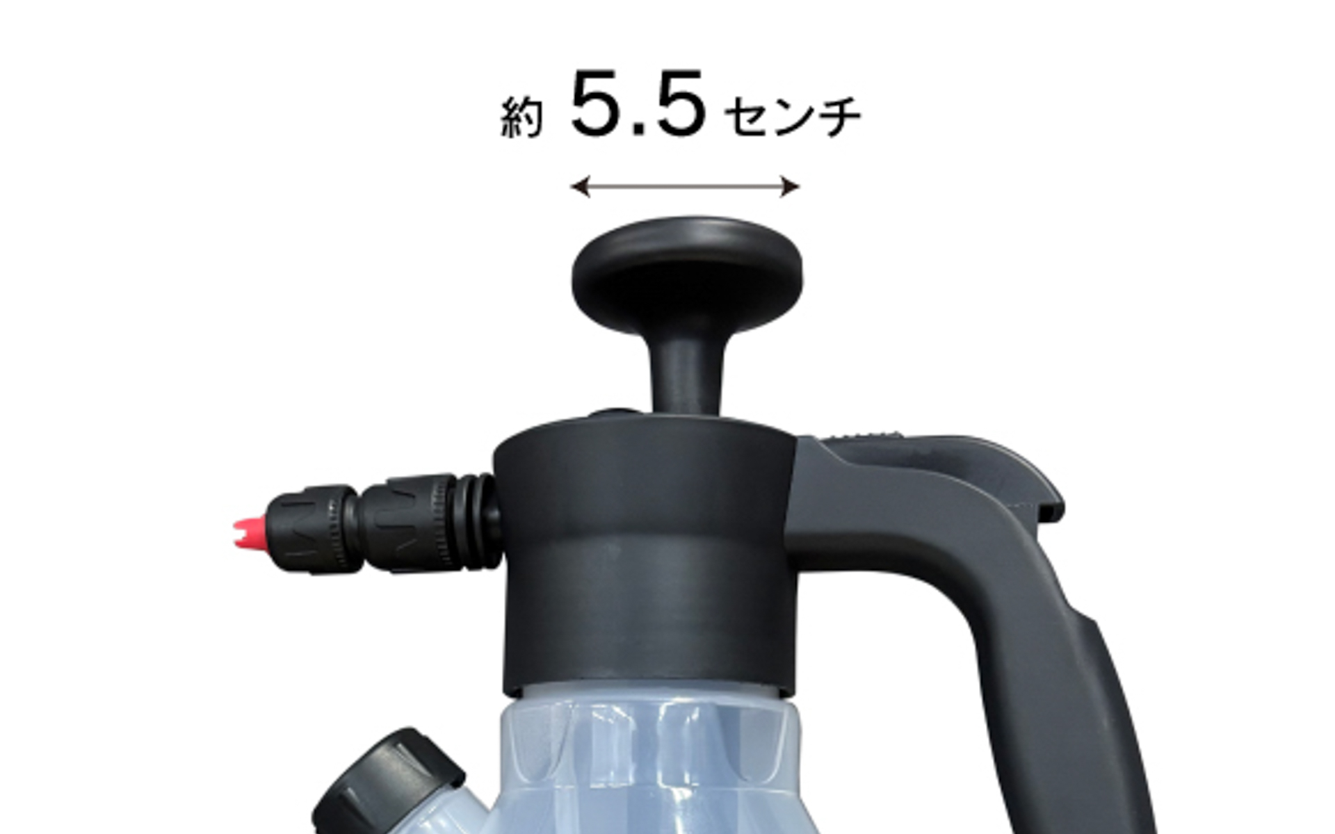 面のポンプヘッドは大きく押しやすい形状