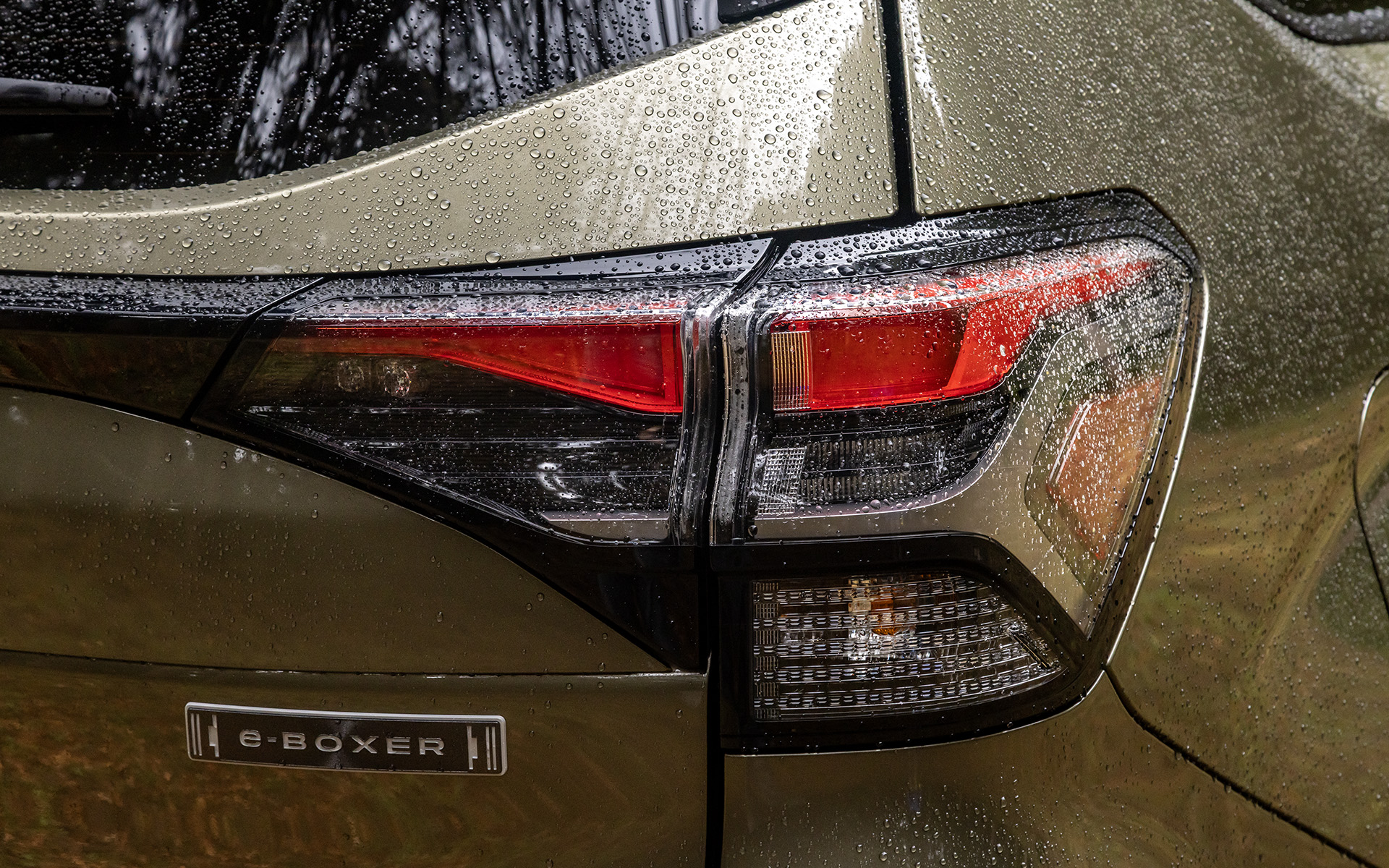 リアコンビランプの点灯パターン。右側にリアフォグランプ、左側にバックランプが入る