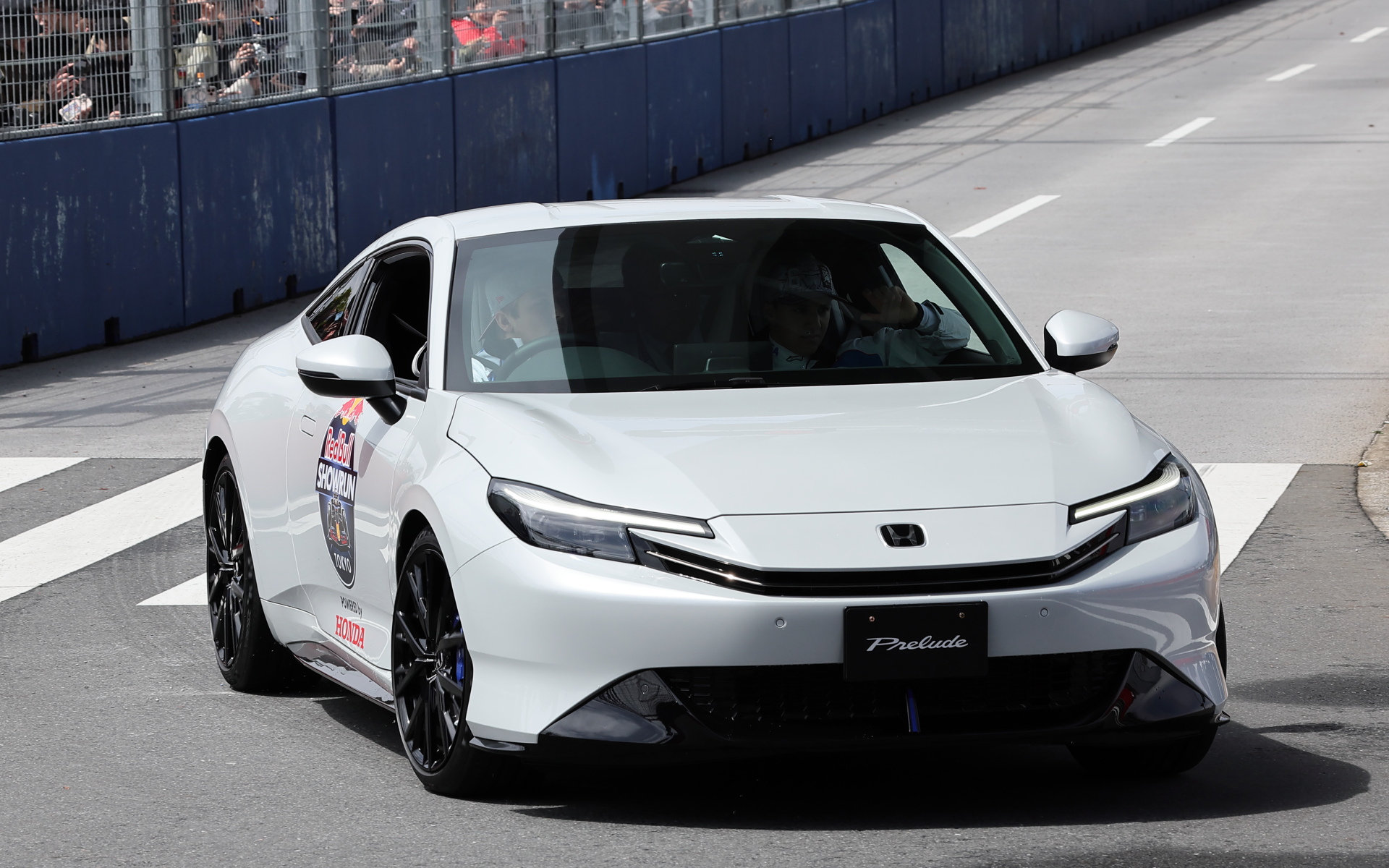 リアム・ローソン選手、アイザク・ハジャー選手が乗るホンダ新型プレリュード（プロトタイプ）