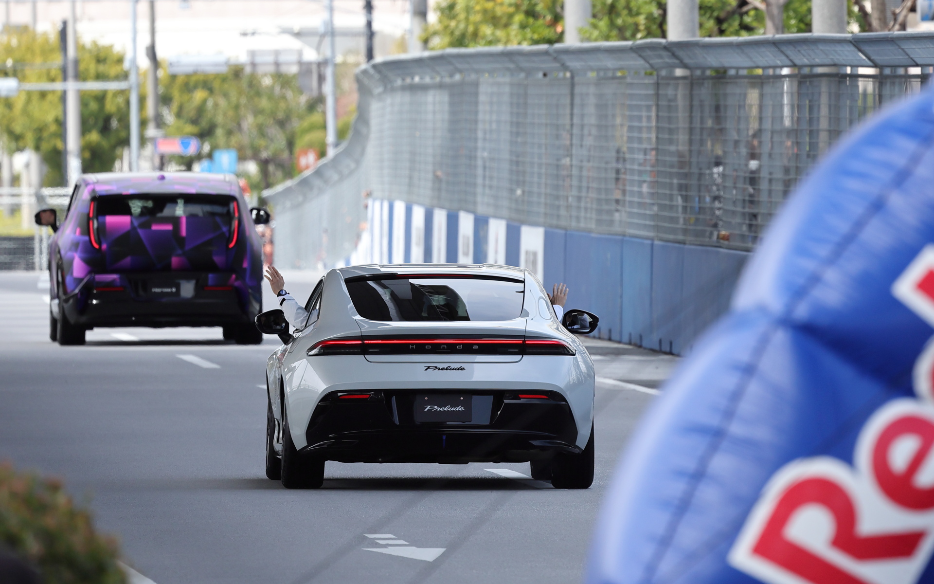 ホンダ新型プレリュード（プロトタイプ）は、リアム・ローソン選手がステアリングを握った