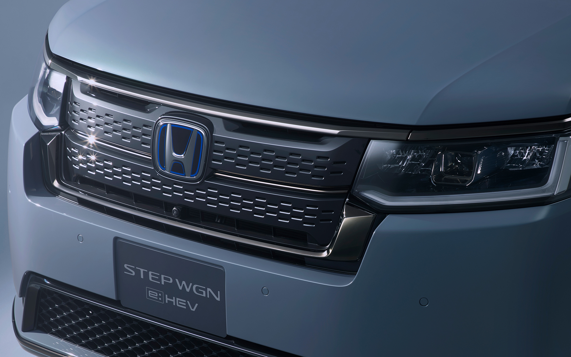 フロントグリルガーニッシュなどにブラック加飾を施した