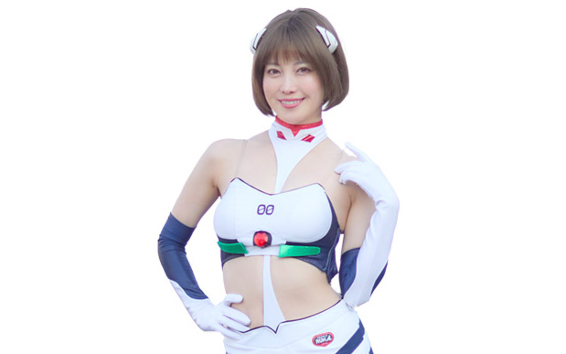 エヴァンゲリオンレーシングのサーキットメイトで綾波レイ役を務める赤城ありささん（C）カラー