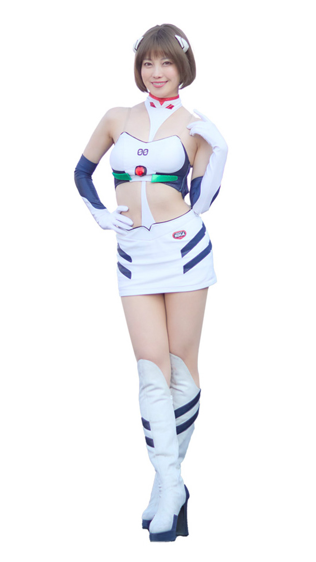 エヴァンゲリオンレーシングのサーキットメイトで綾波レイ役を務める赤城ありささん（C）カラー