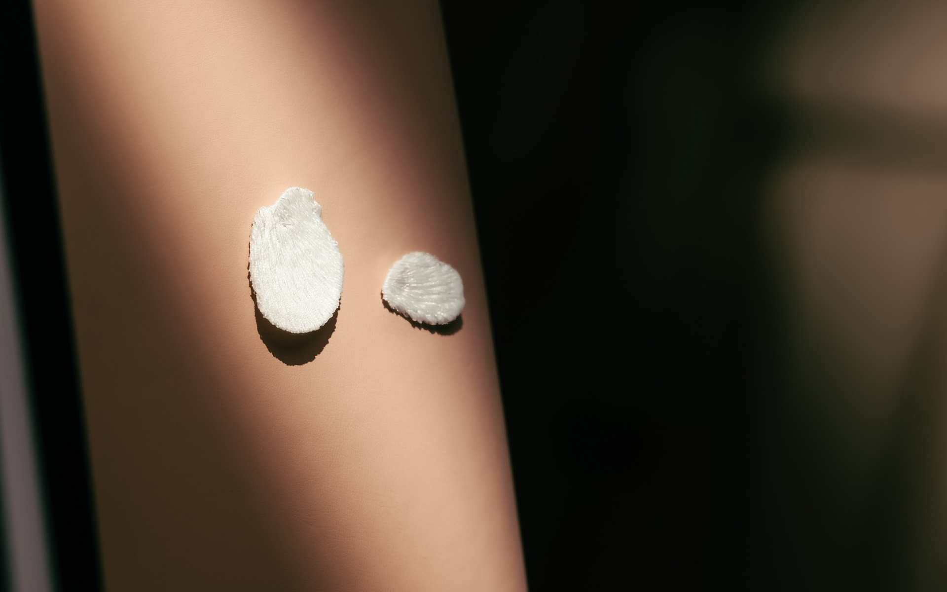 糸を幾重にも重ねて自立する構造を形成するという新しい技法で作られた3Dの花びら