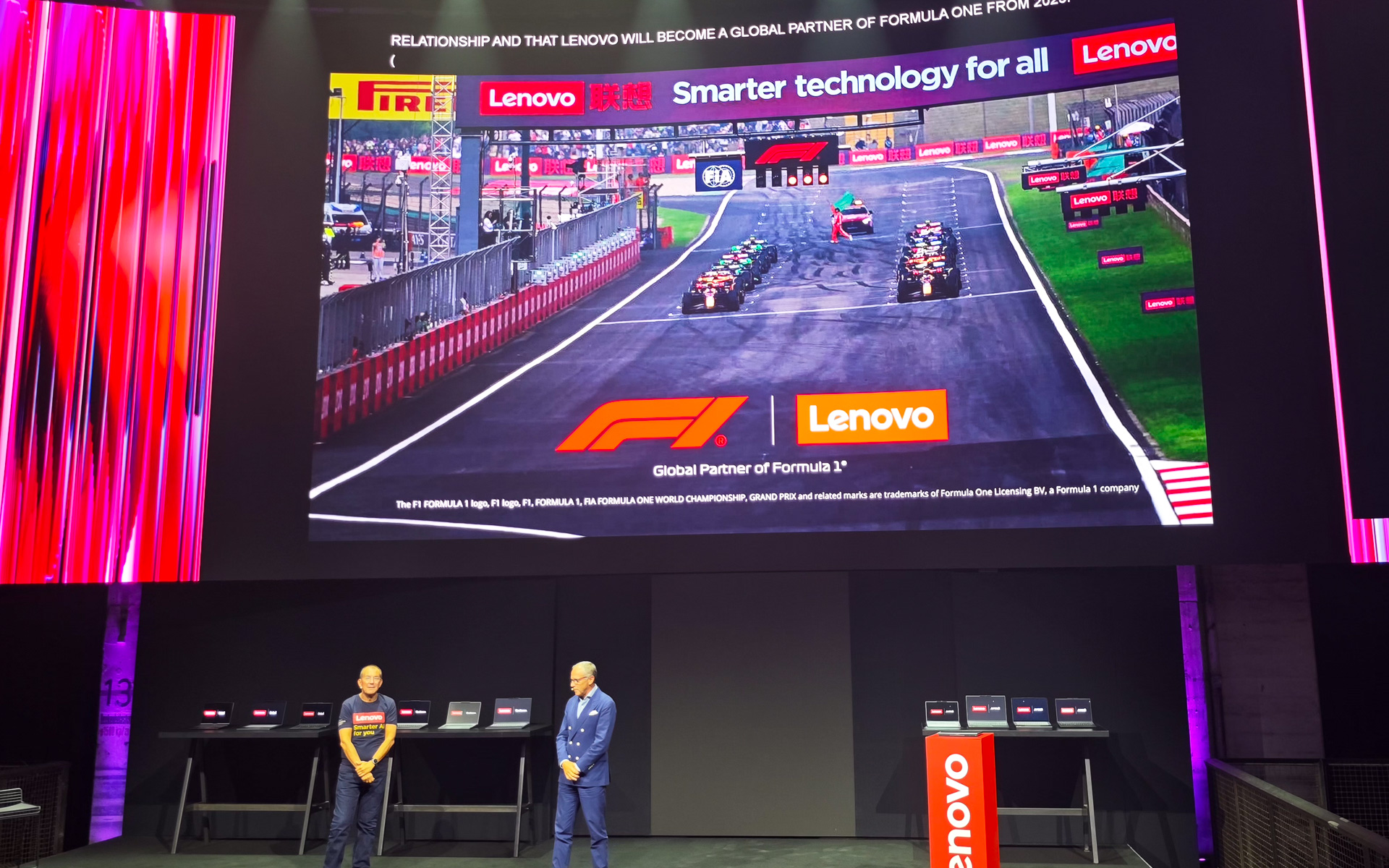 レノボがFormula 1のグローバル・パートナーになることは2024年9月に発表された