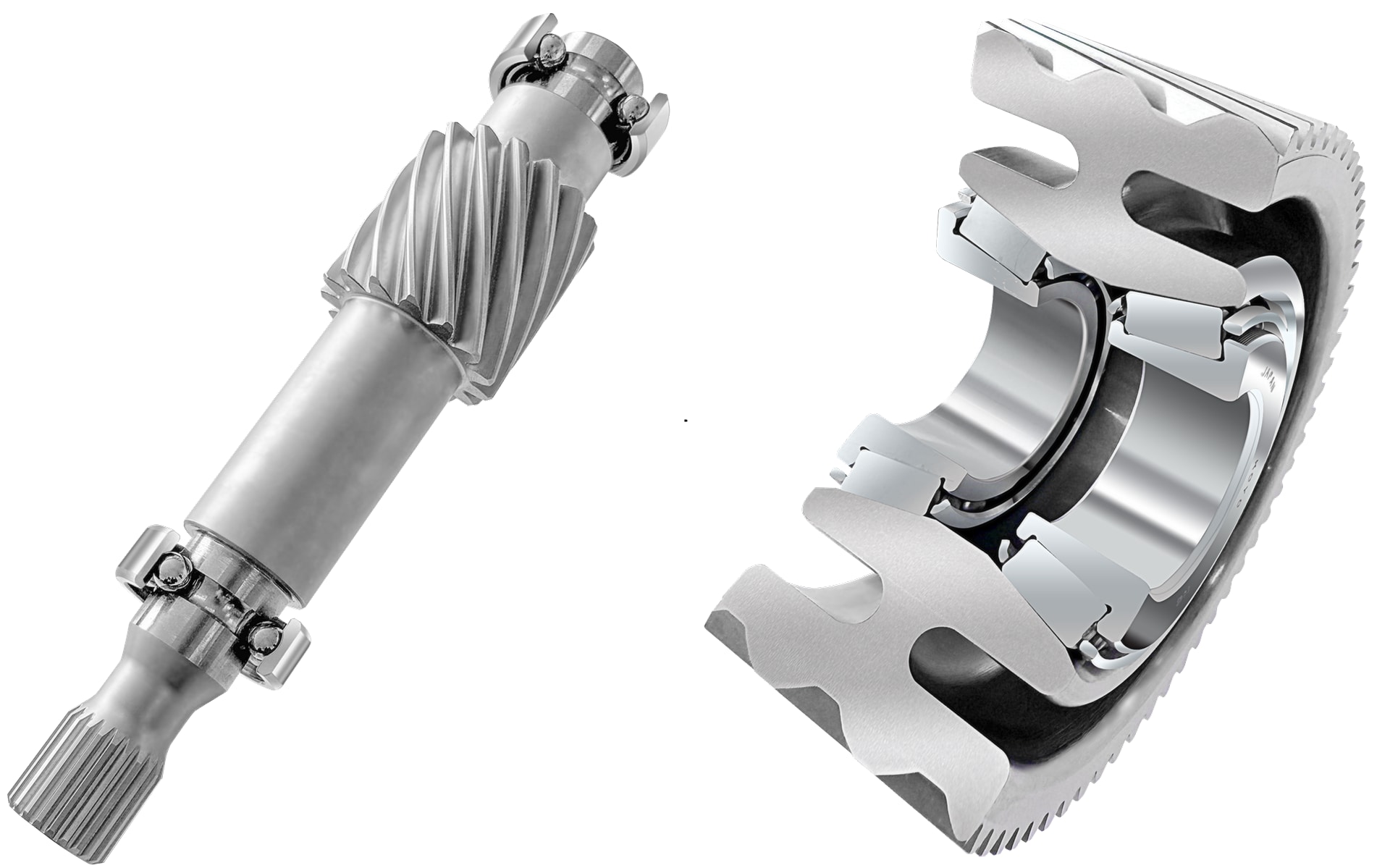 ギヤとベアリング（軌道輪）を一体化した新製品「JIGB」