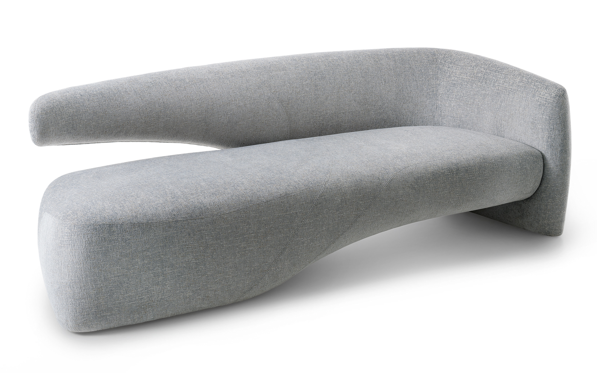 「Seidon（セイドン）」：自動車の曲線美から着想を得たデザインで、背もたれと座面の間に巧みなバランスを持たせたユニークなソファ