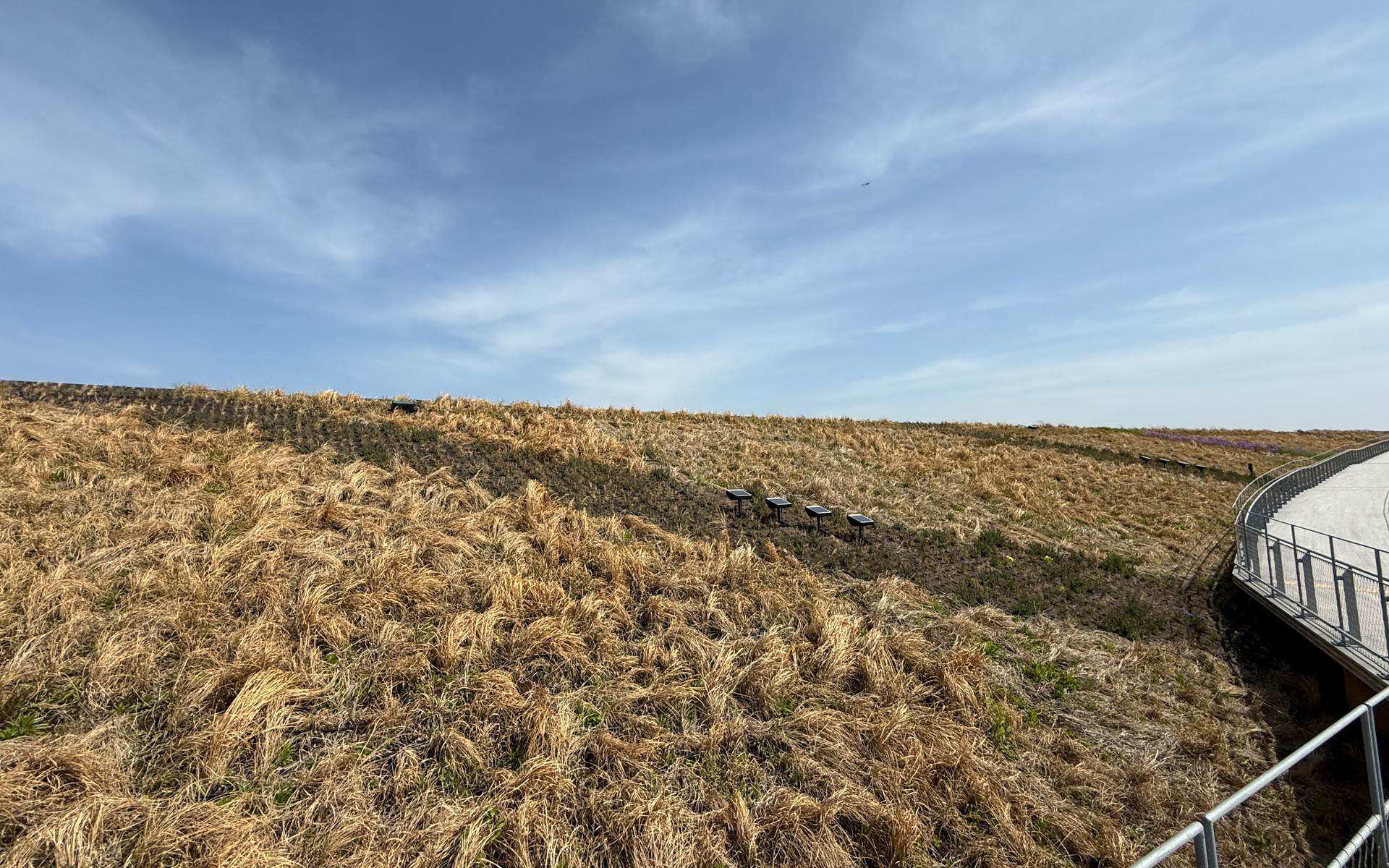 こちらは左が外側、右が内側。日本の神社仏閣などの建築に使用されてきた伝統的な貫（ぬき）接合に、現代の工法を加えて建築。会場の主動線として円滑な交通空間であると同時に、雨風、日差しなどを遮る快適な滞留空間として利用される