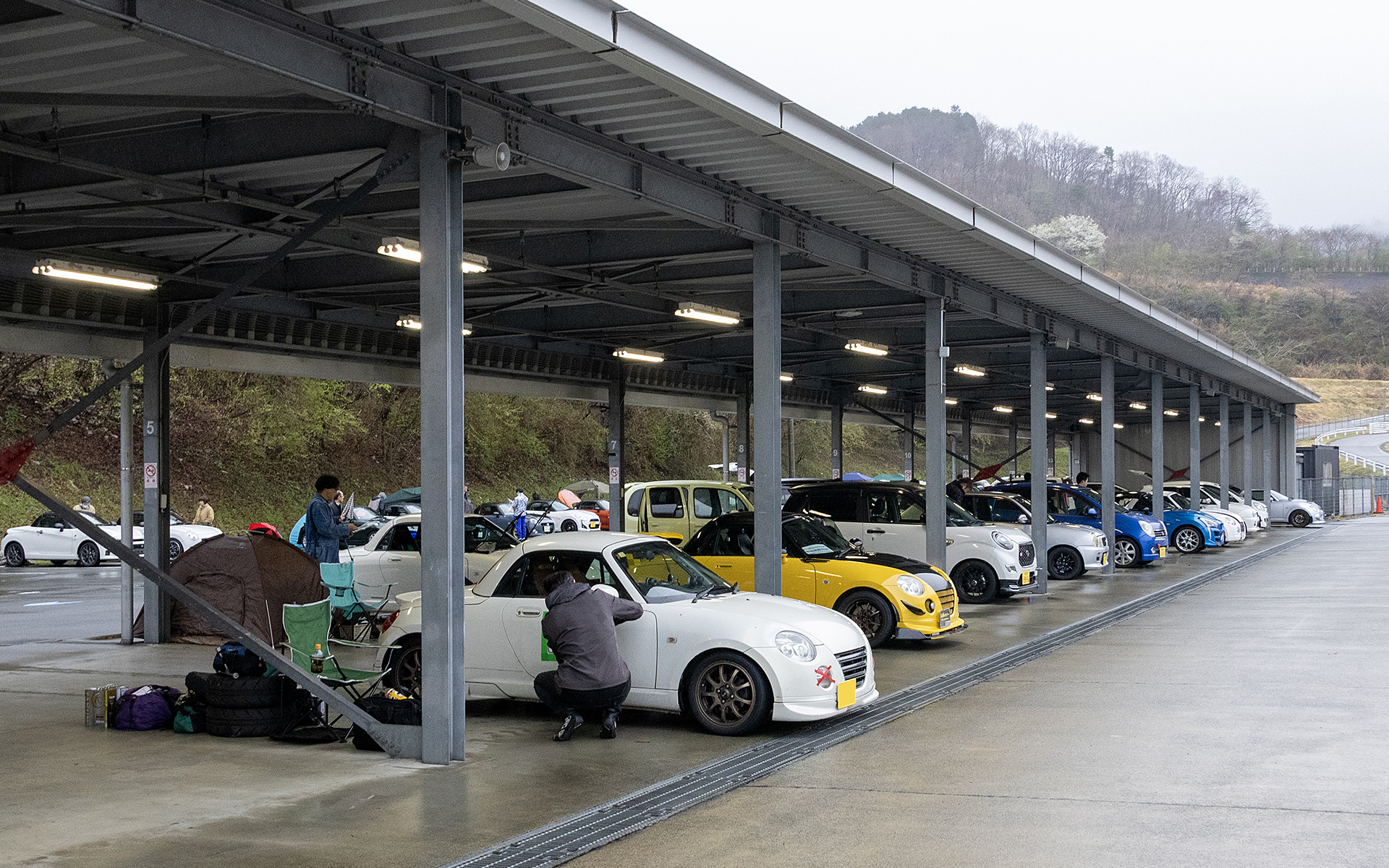 特に指定がないときはピットは先着順。譲り合って多くの人が利用できるように心がける