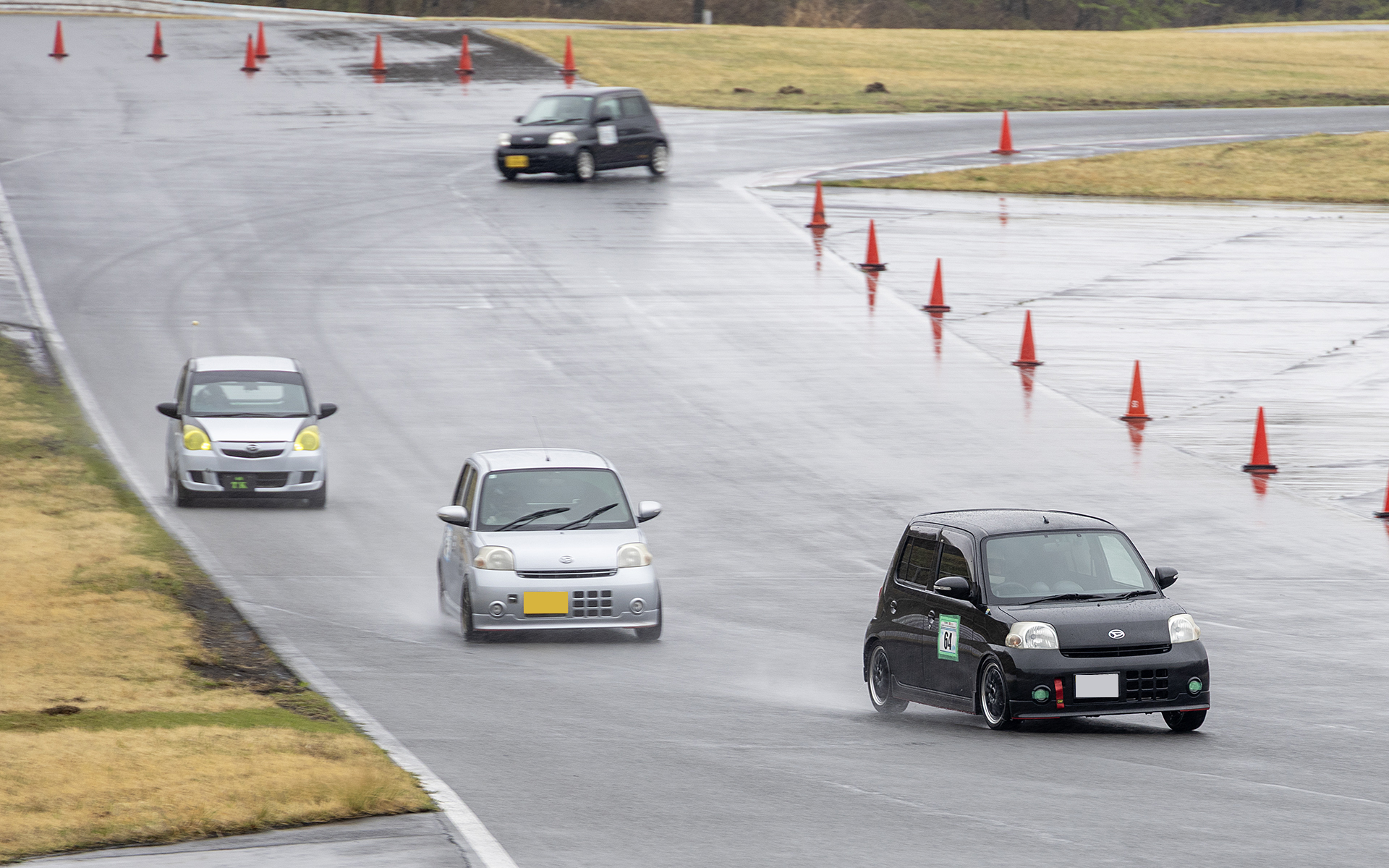 D-SPORT＆DAIHATSU Challenge Cupで玄人率（？）が高いNAクラス。雨の中でも安定した走りだった