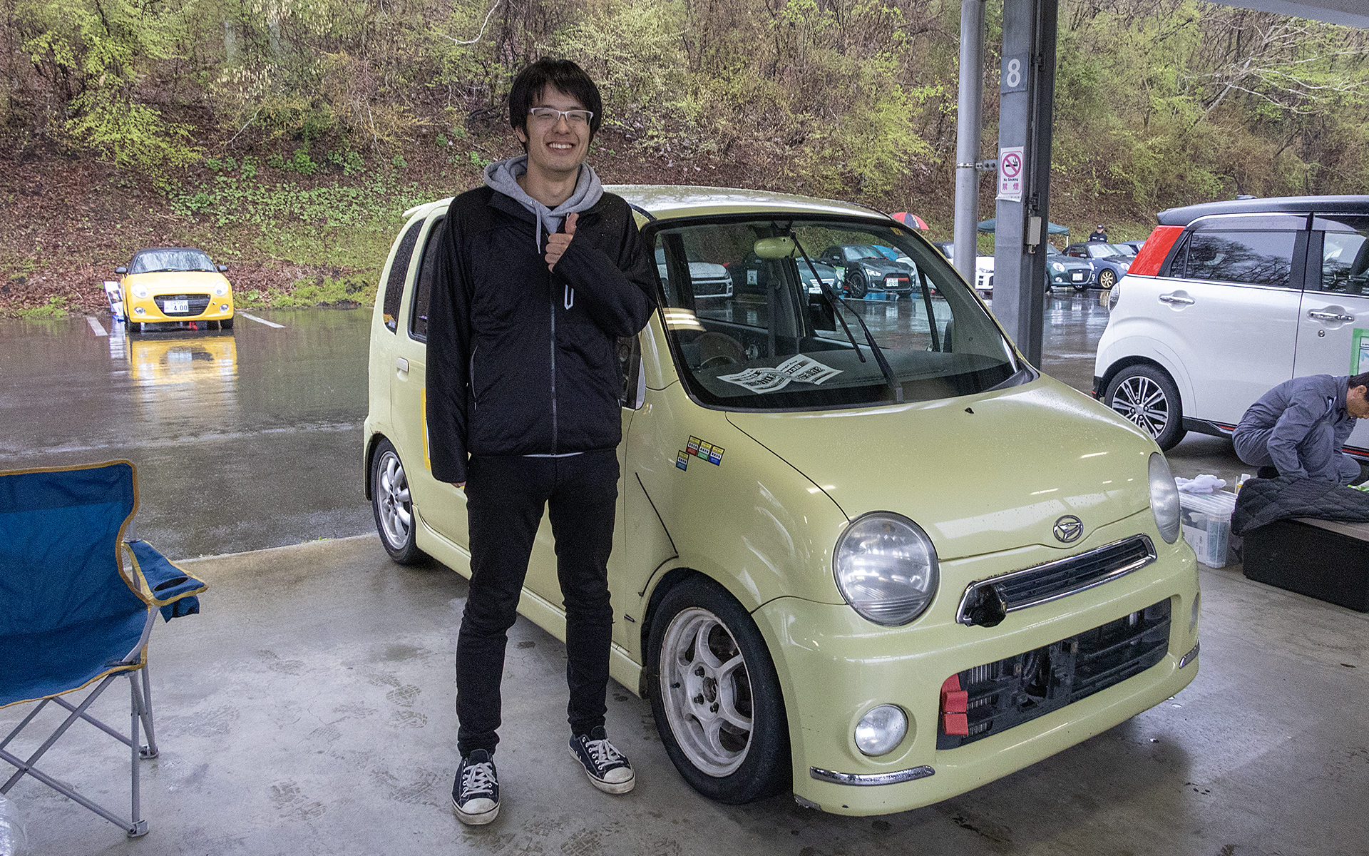 ばななしぇいくらてさんと5速MTに換装されたムーヴラテ