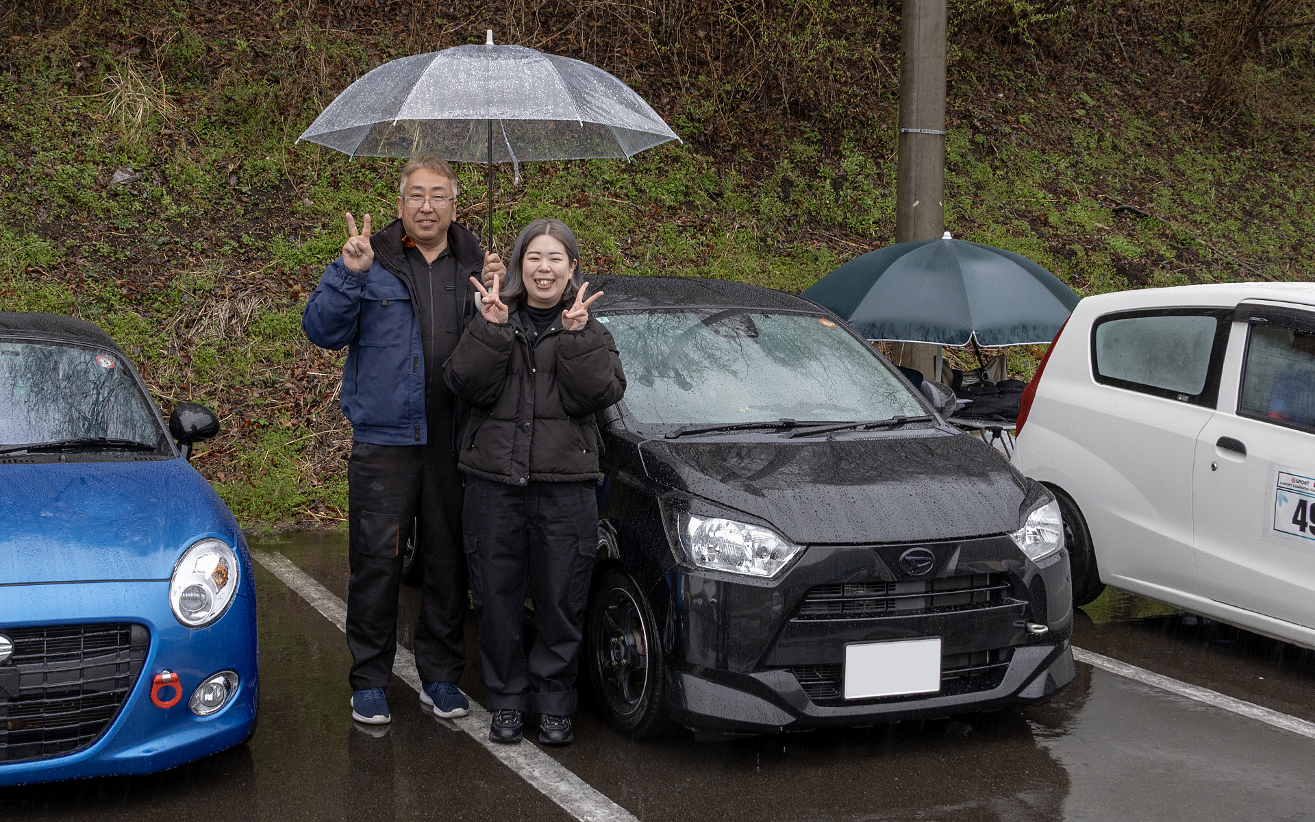 ドライバーは右側の女性の方。エントリーネームは「ぽてのん」さん