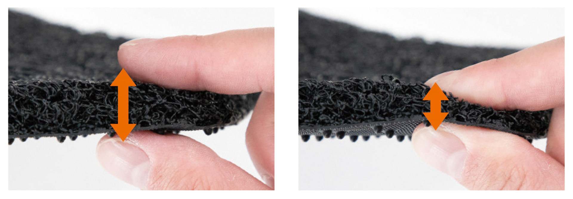 クッション性のあるコイル構造で運転中の疲労感を軽減させる