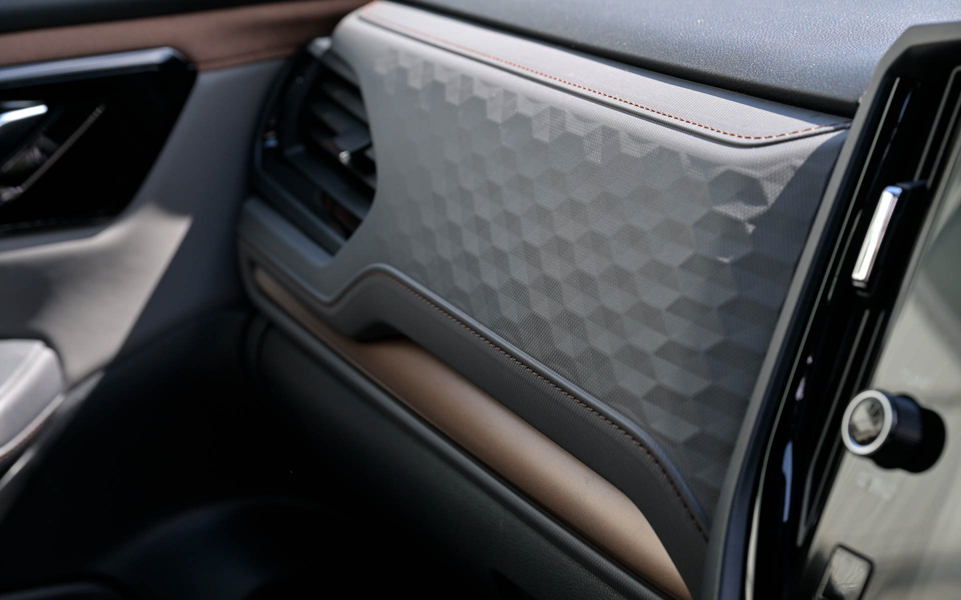 インパネのヘキサゴンパターン