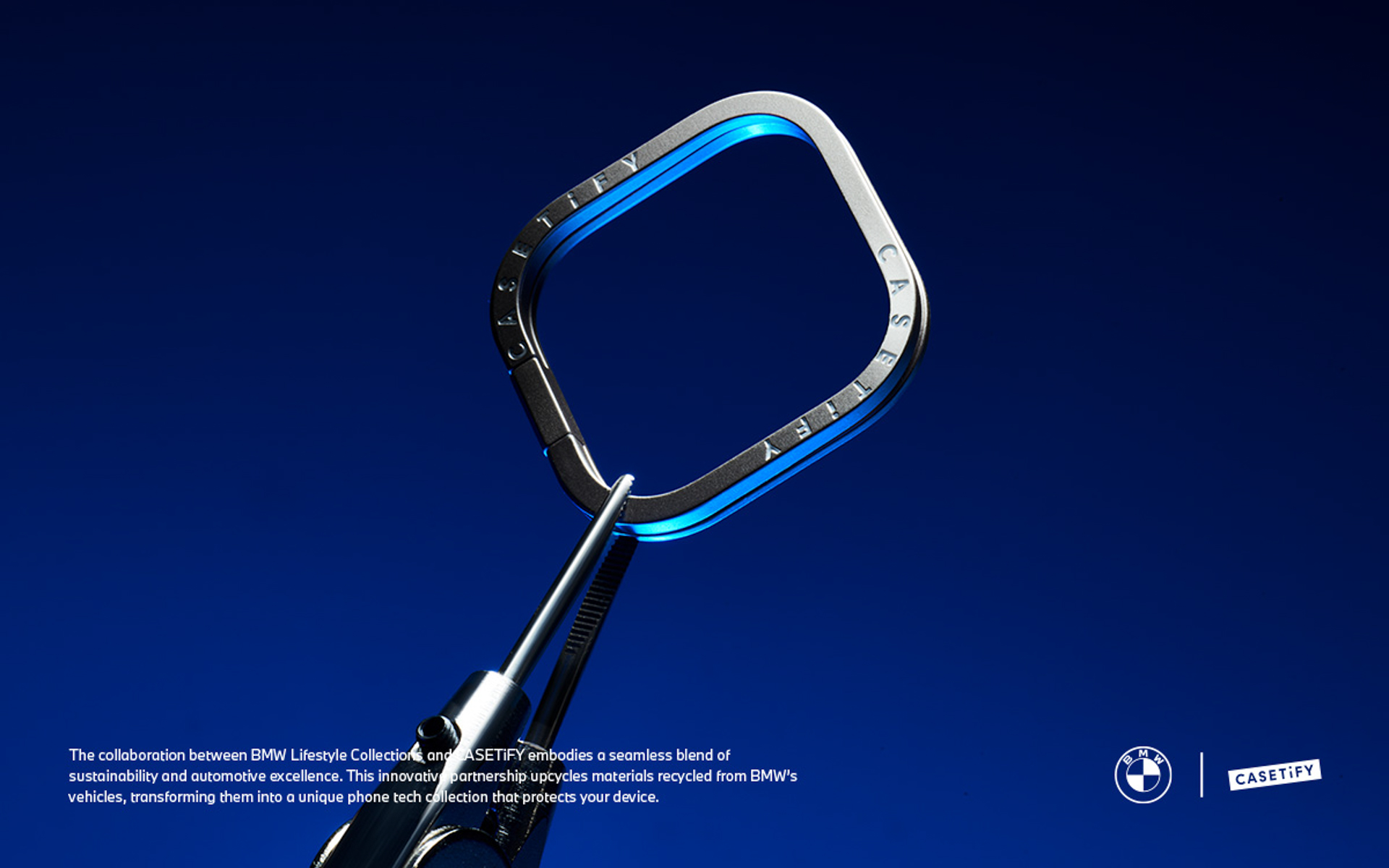 カメラのレンズ周囲を覆うリングも再生アルミニウムを採用