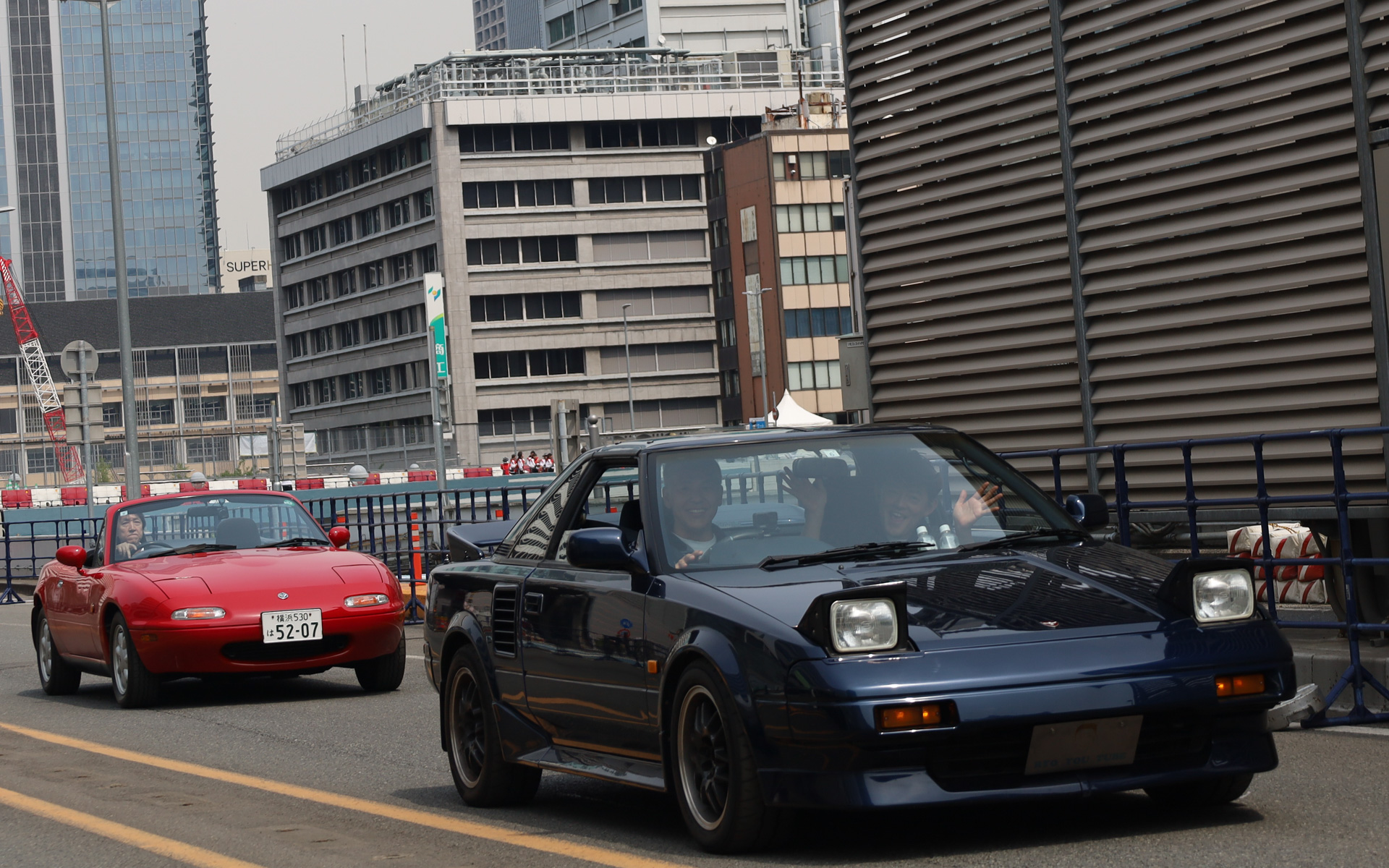 セレモニーには戦後の復興期から高度成長期の日本を象徴するクルマが登場した