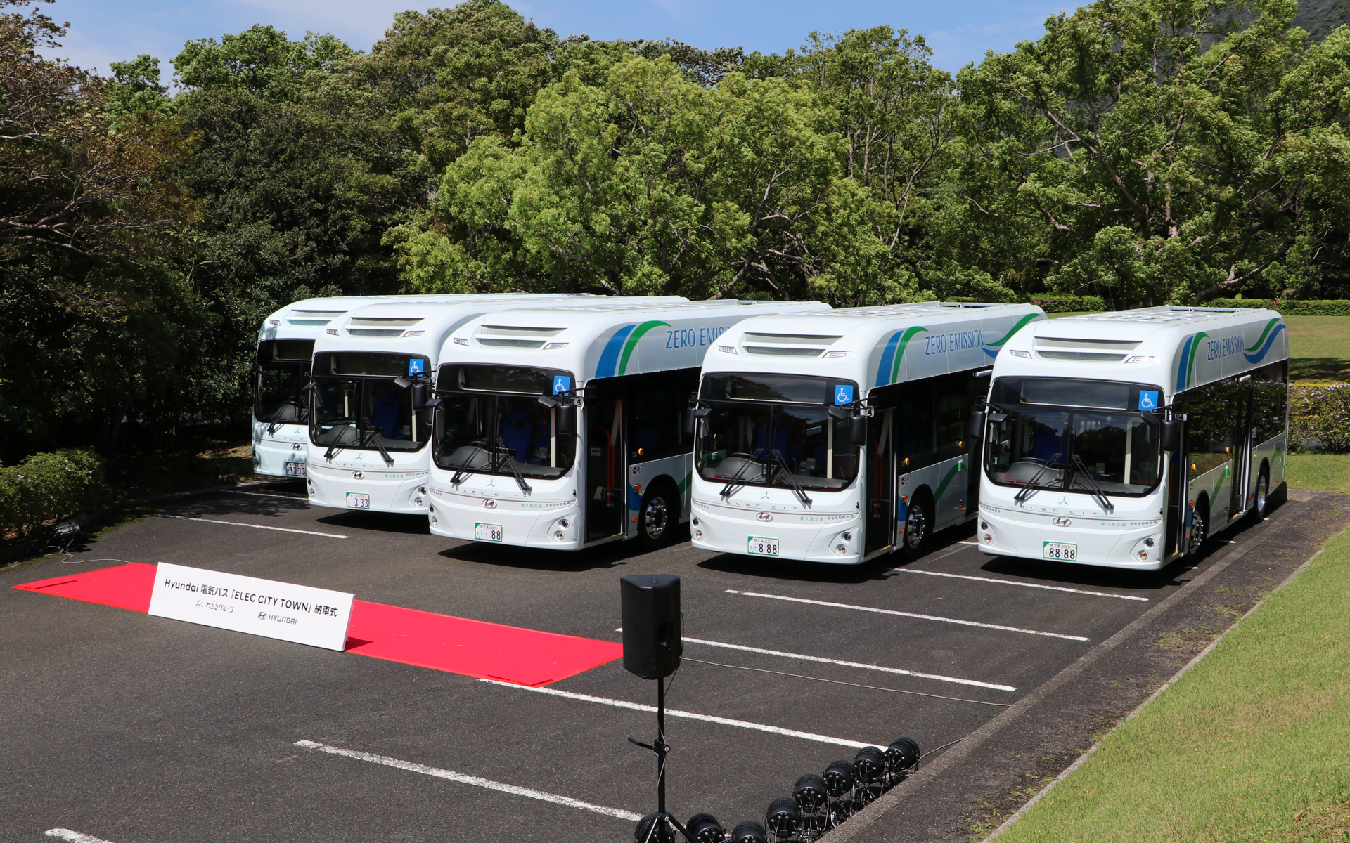 納車式の会場となったのは、いわさきグループが運営する「屋久島いわさきホテル」