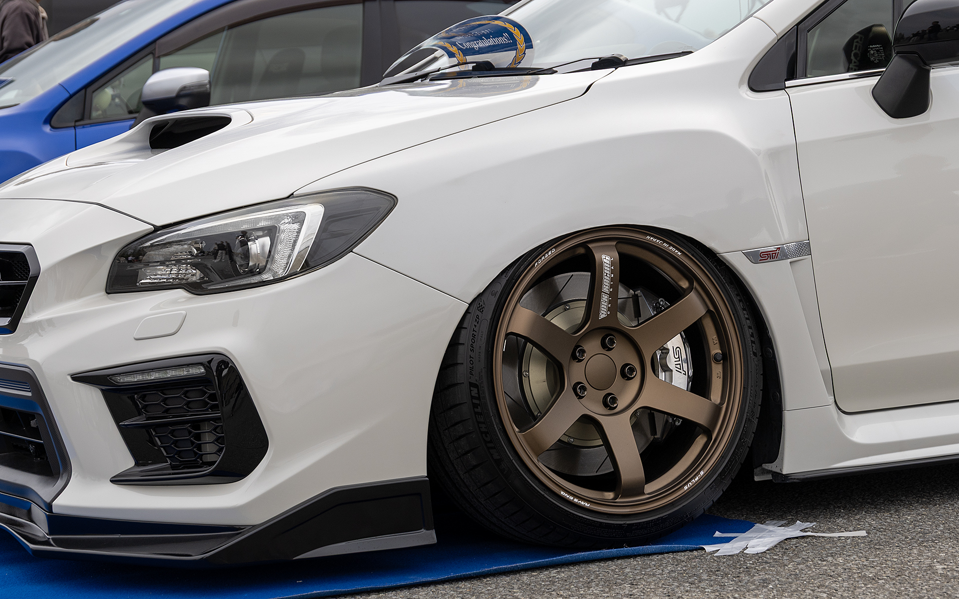 装着ホイールはTE37 SAGA