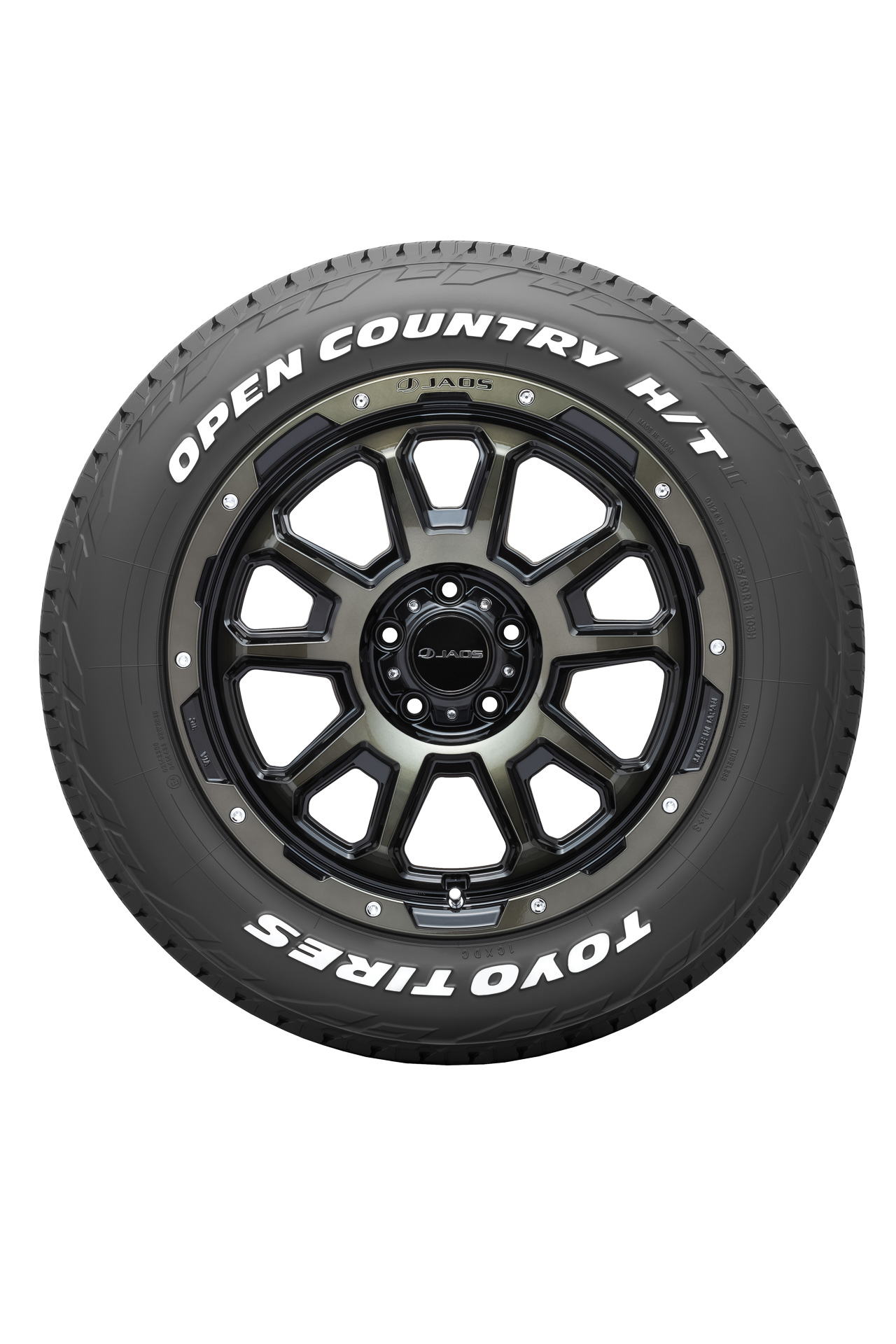 サイズ別でサイドウォールにホワイトレター（左）やホワイトリボン（右）を使い、ファッション性を高めている