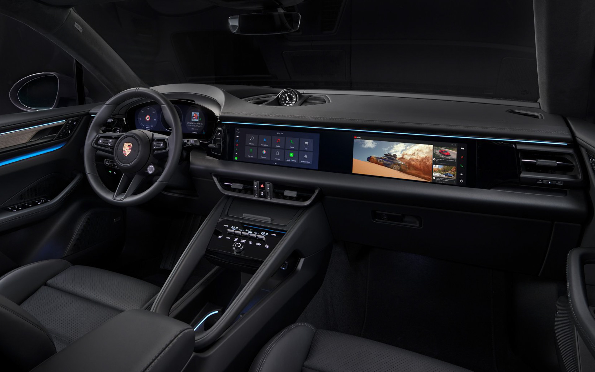 オプションの10.9インチディスプレイを装着した新型マカン